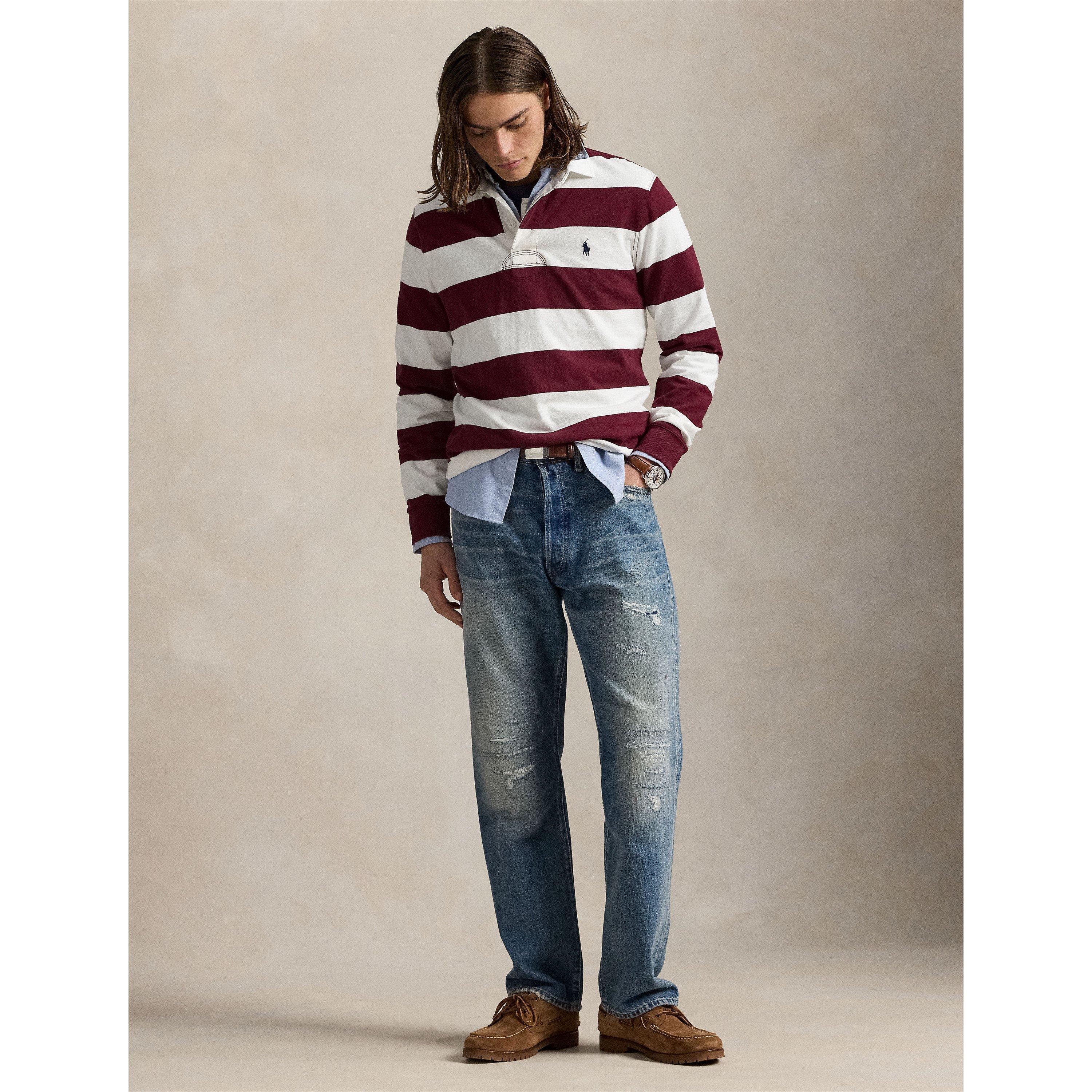 Clasic Wine/Crm - Polo Ralph Lauren - Men's Rugby Shirt - 6