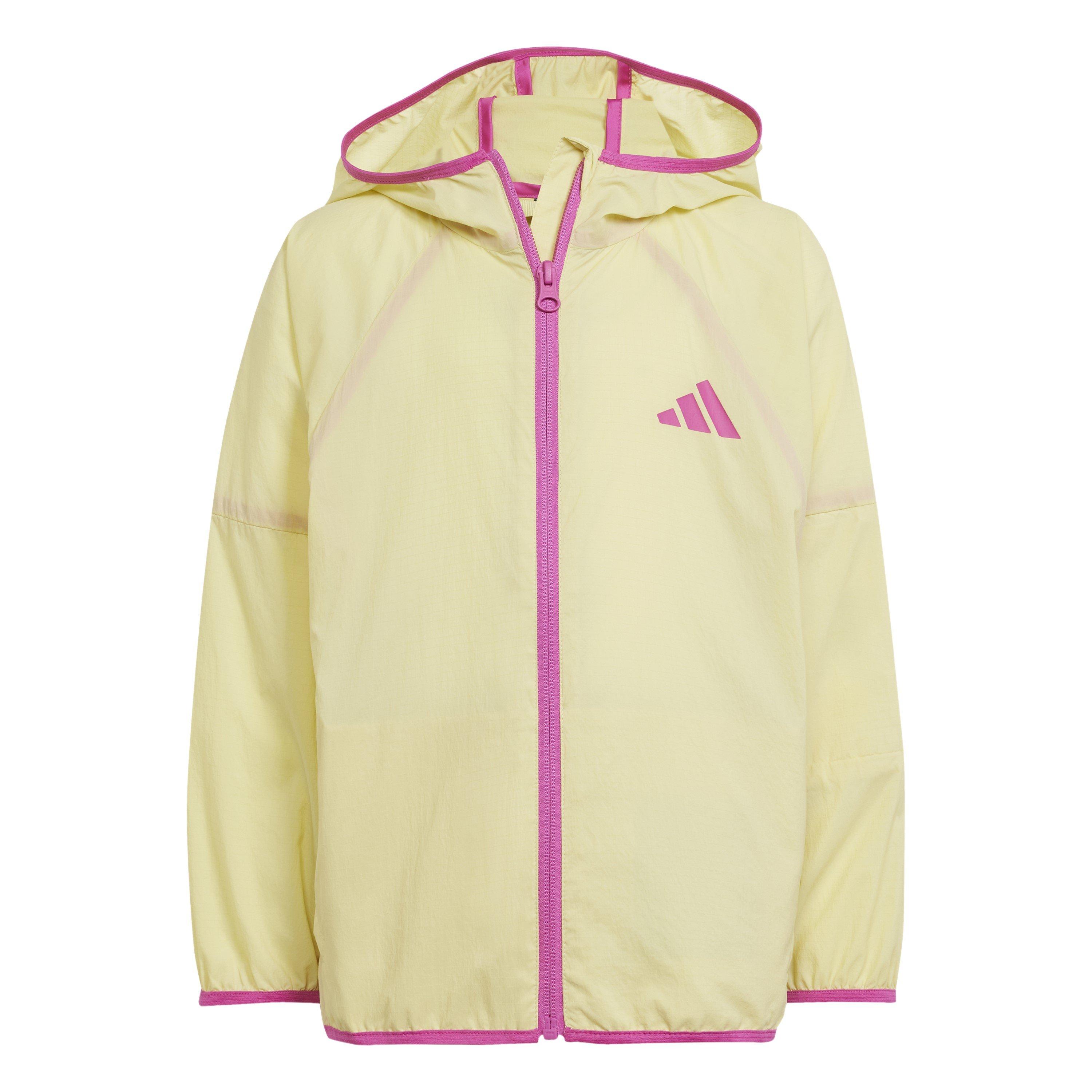 Adidas  Yellow/Fuchsia Kids' Full Zip Fleece - 7-8 Years