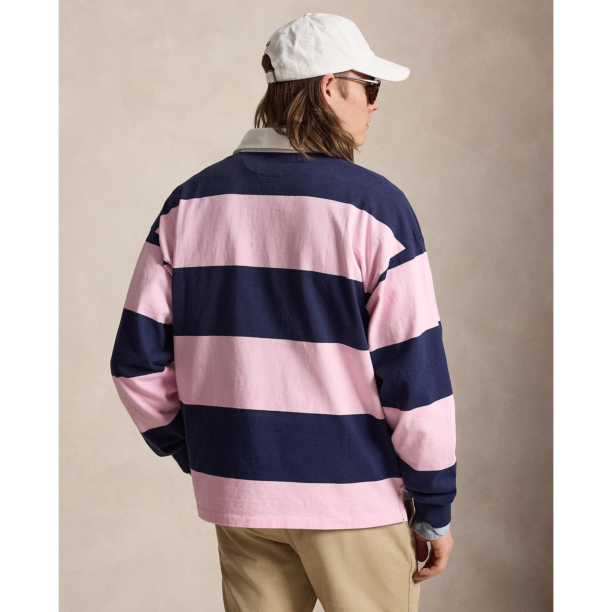 Carmel Pink/Nvy - Polo Ralph Lauren - Men's Rugby Polo Shirt - 3