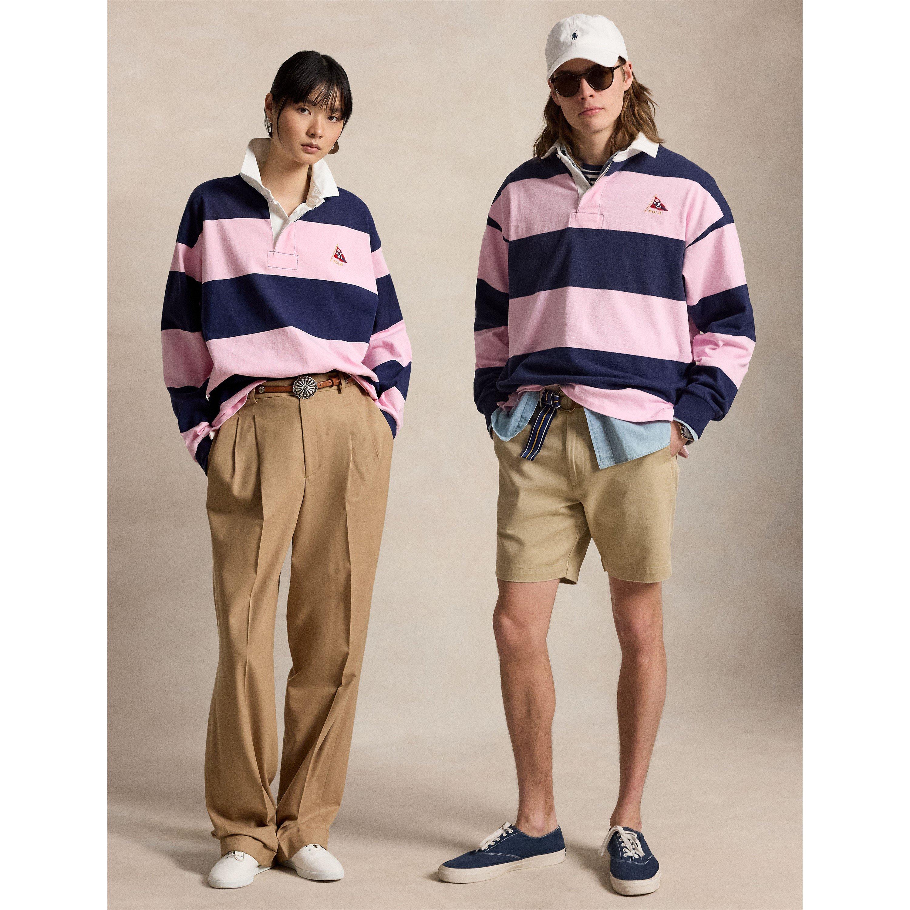 Carmel Pink/Nvy - Polo Ralph Lauren - Men's Rugby Polo Shirt - 5