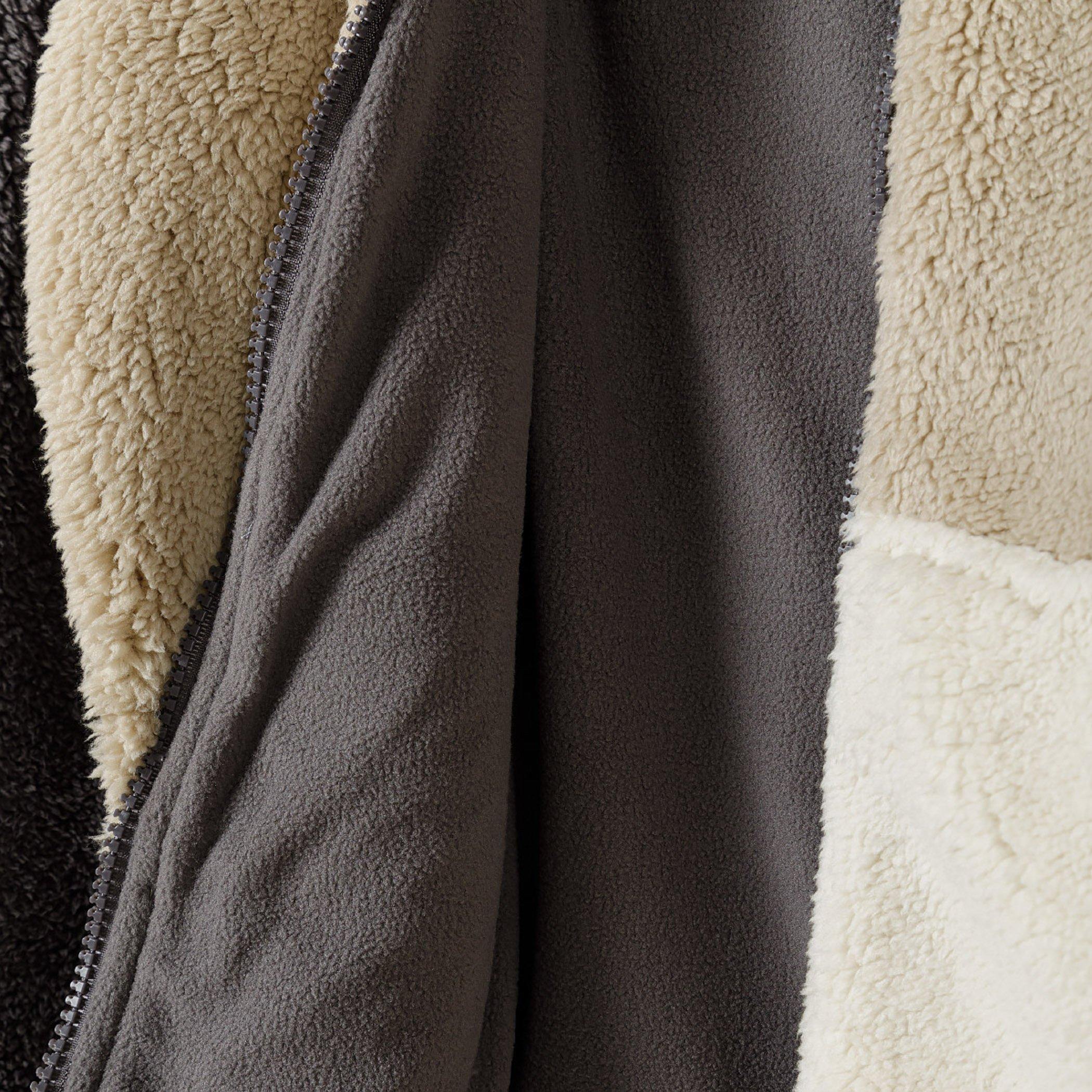 Marrón - Minoti - Boys sherpa fleece jacket contrast pocket brown - 5