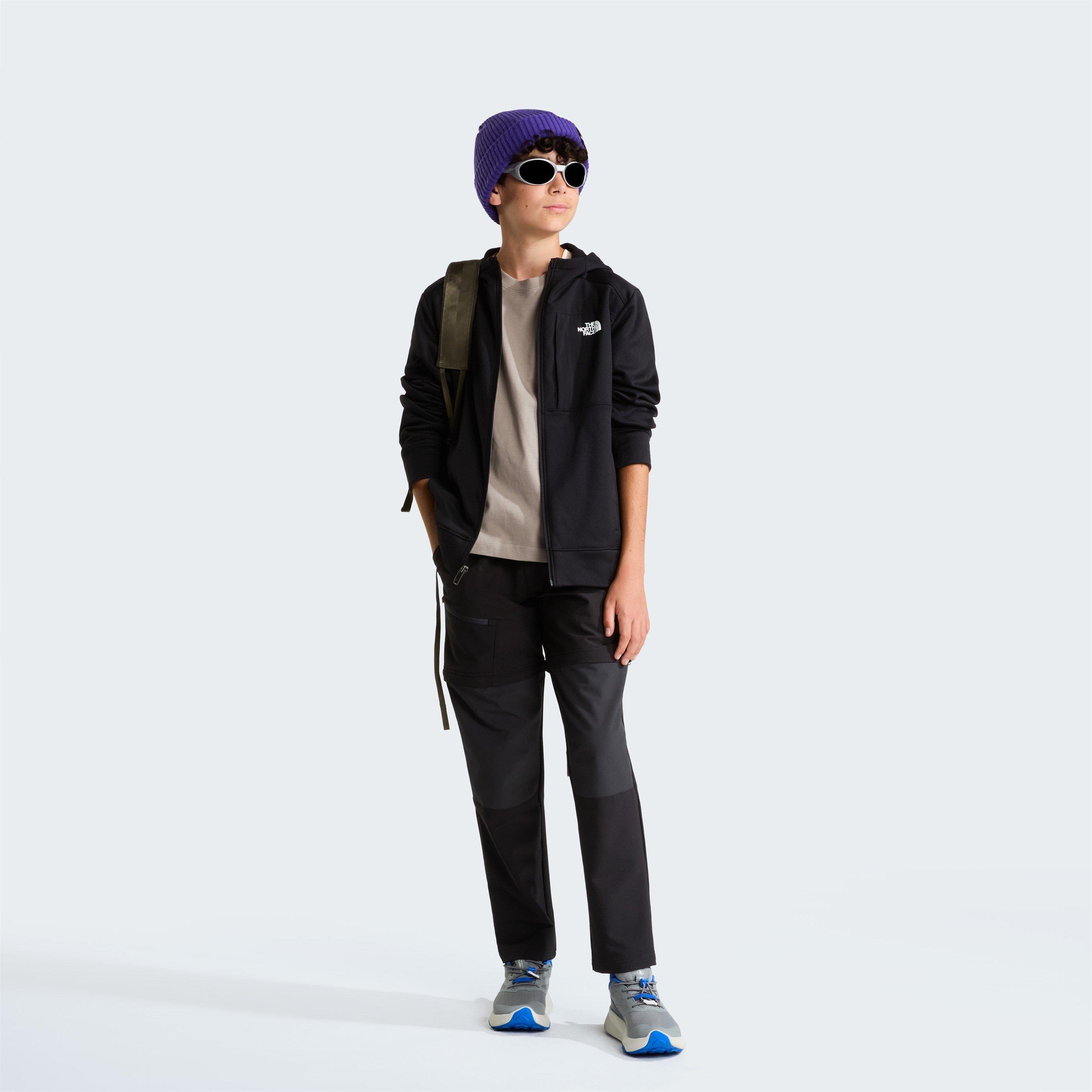 TNF Black JK3 - The North Face - TNF Performance Fleece Full Zip Hoodie Juniors - 5