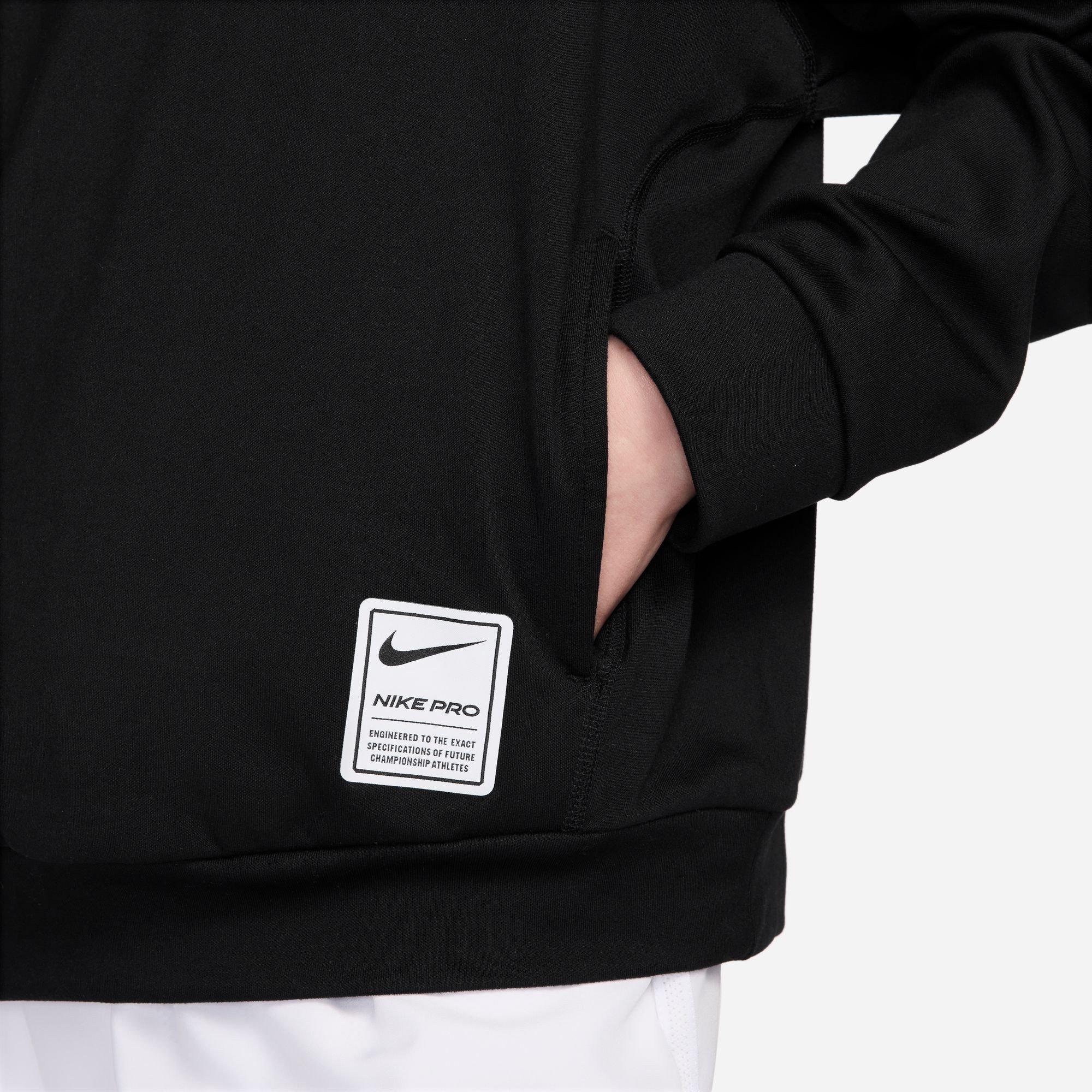Black/White - Nike - Nike Dri-FIT Hoodie Jn64 - 4