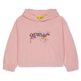 Off White Junior Girls Paper Clips Oth Hoodie