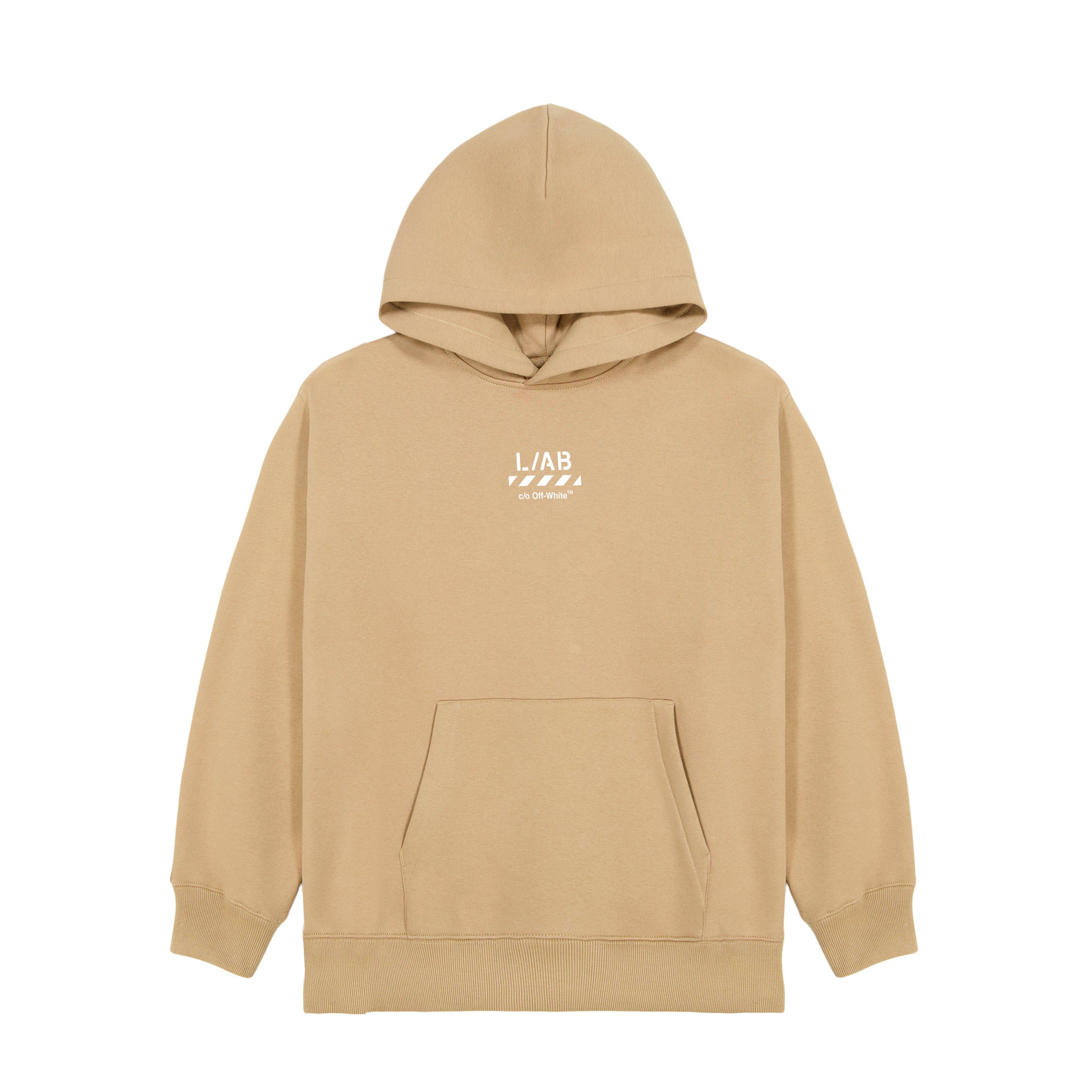 Cornstalk - L AB Off White - Kids' Small Logo Over the Head Hoodie - 1