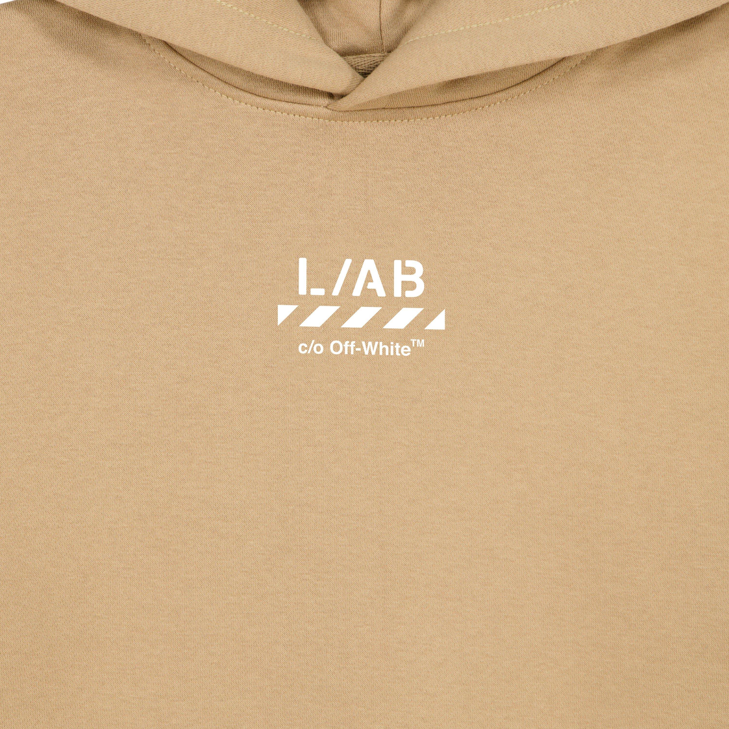 Cornstalk - L AB Off White - Kids' Small Logo Over the Head Hoodie - 2