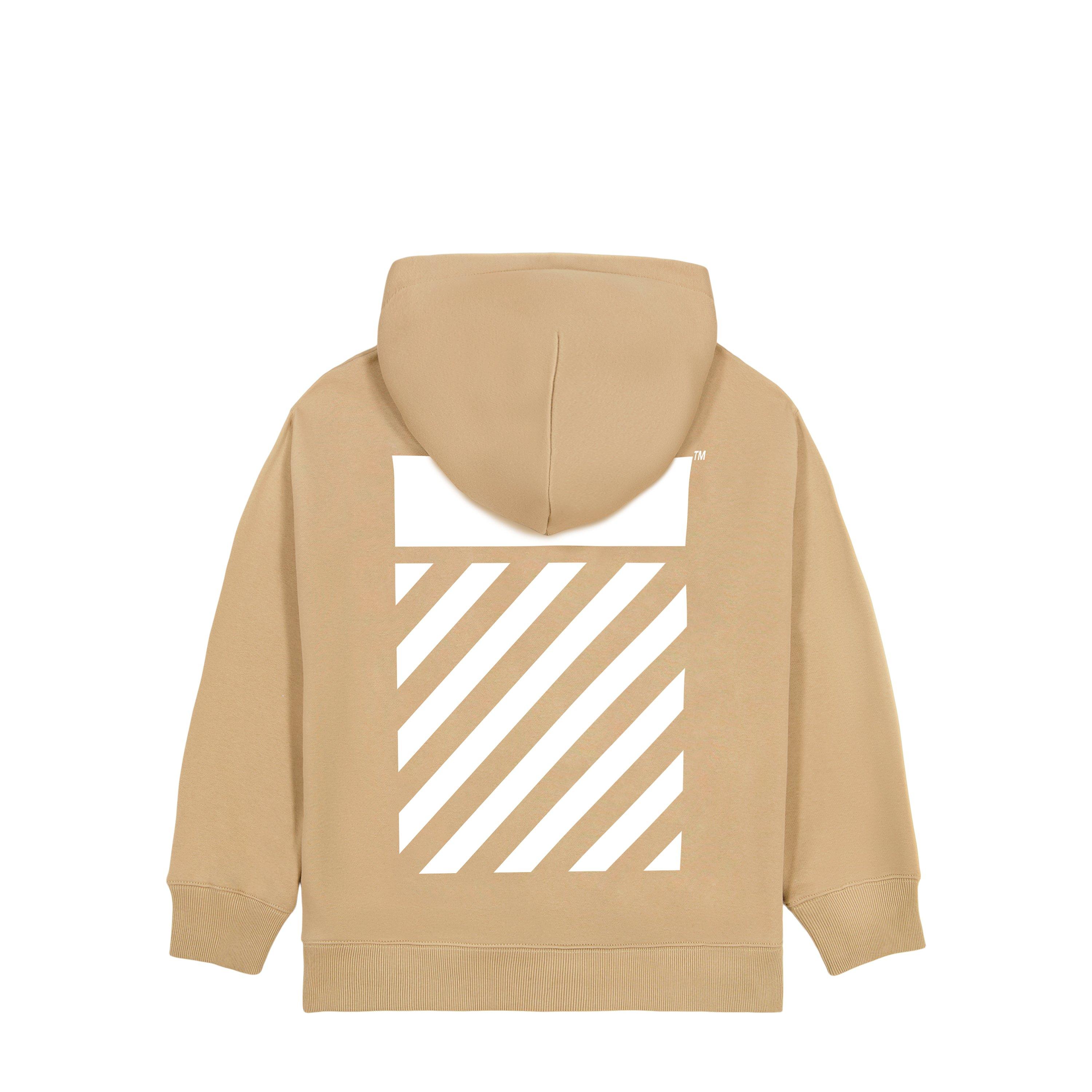 Cornstalk - L AB Off White - Kids' Small Logo Over the Head Hoodie - 3
