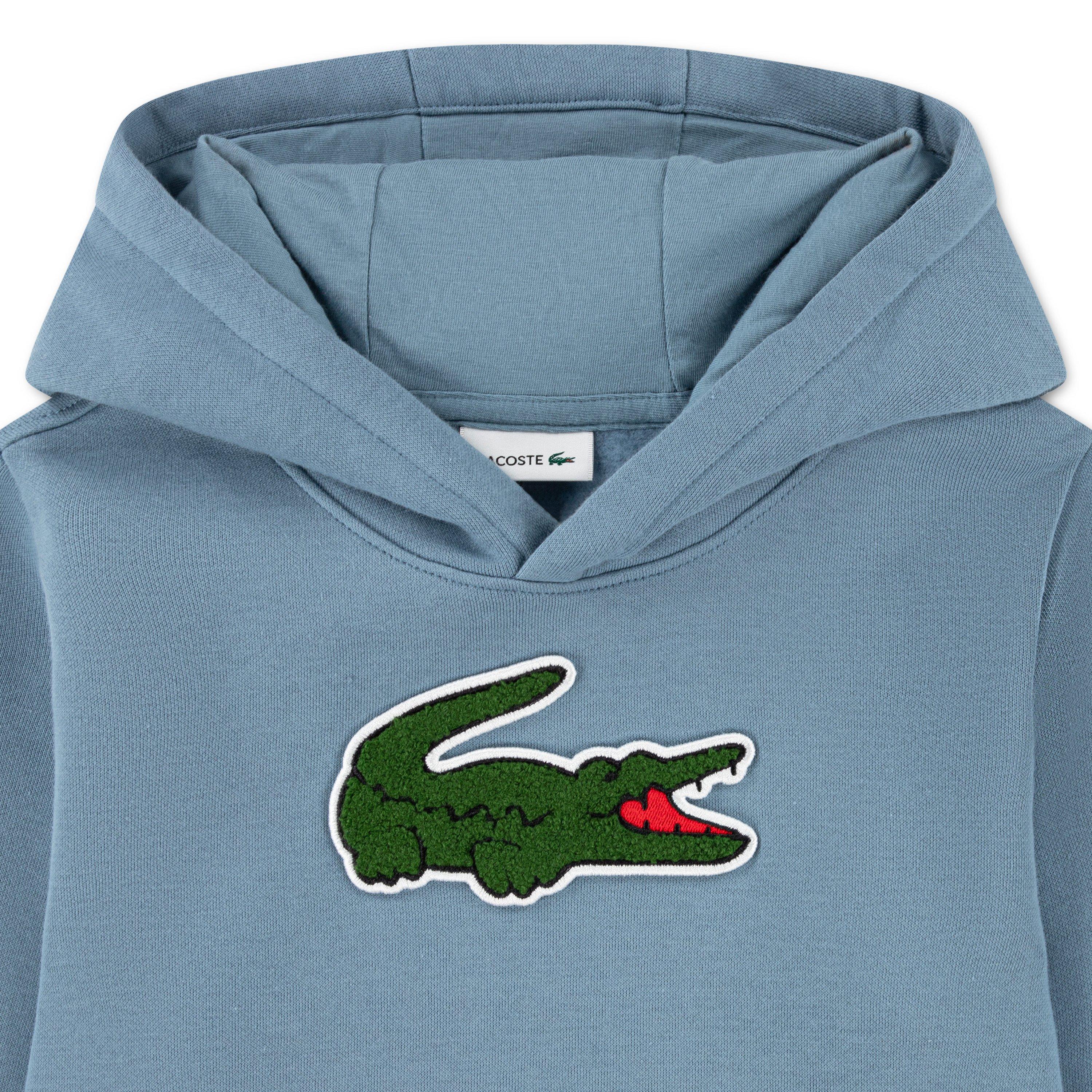 Blue - Lacoste - Lacoste Patch Hoodie Jn64 - 2