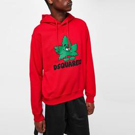 DSquared2 Graphic Weed Hoodie