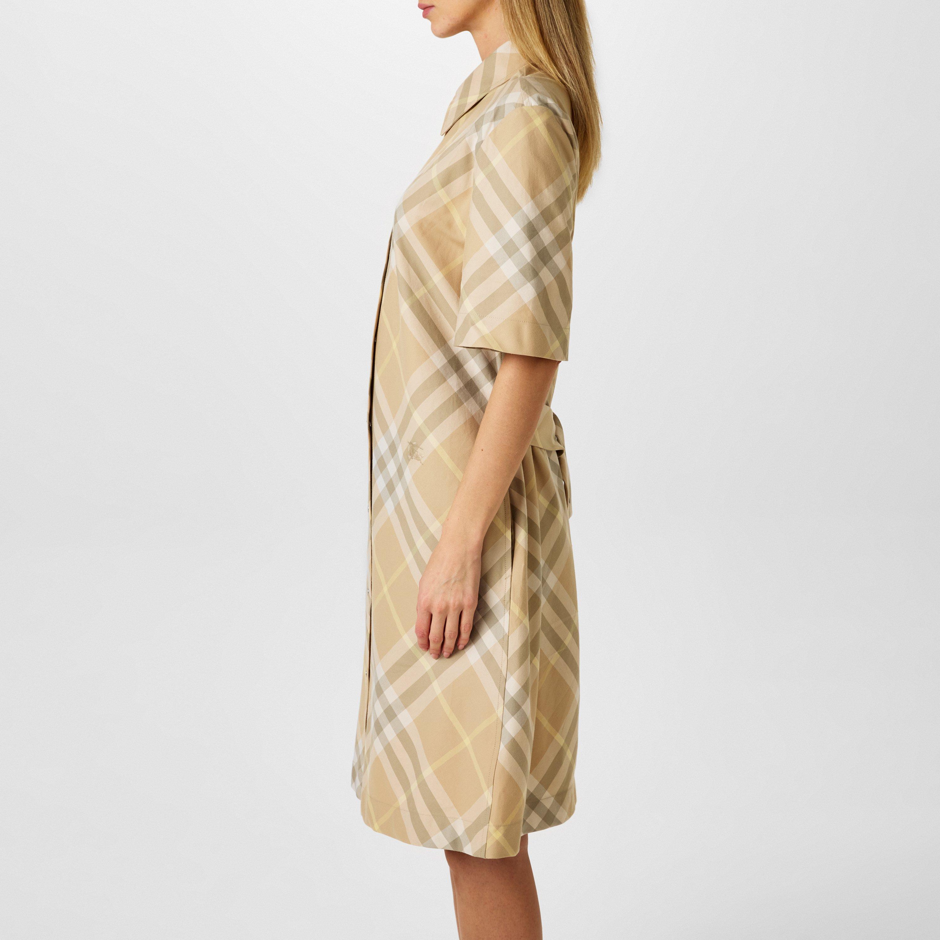 Flax Ip Check - Burberry - Vintage Check Pattern Dress - 2