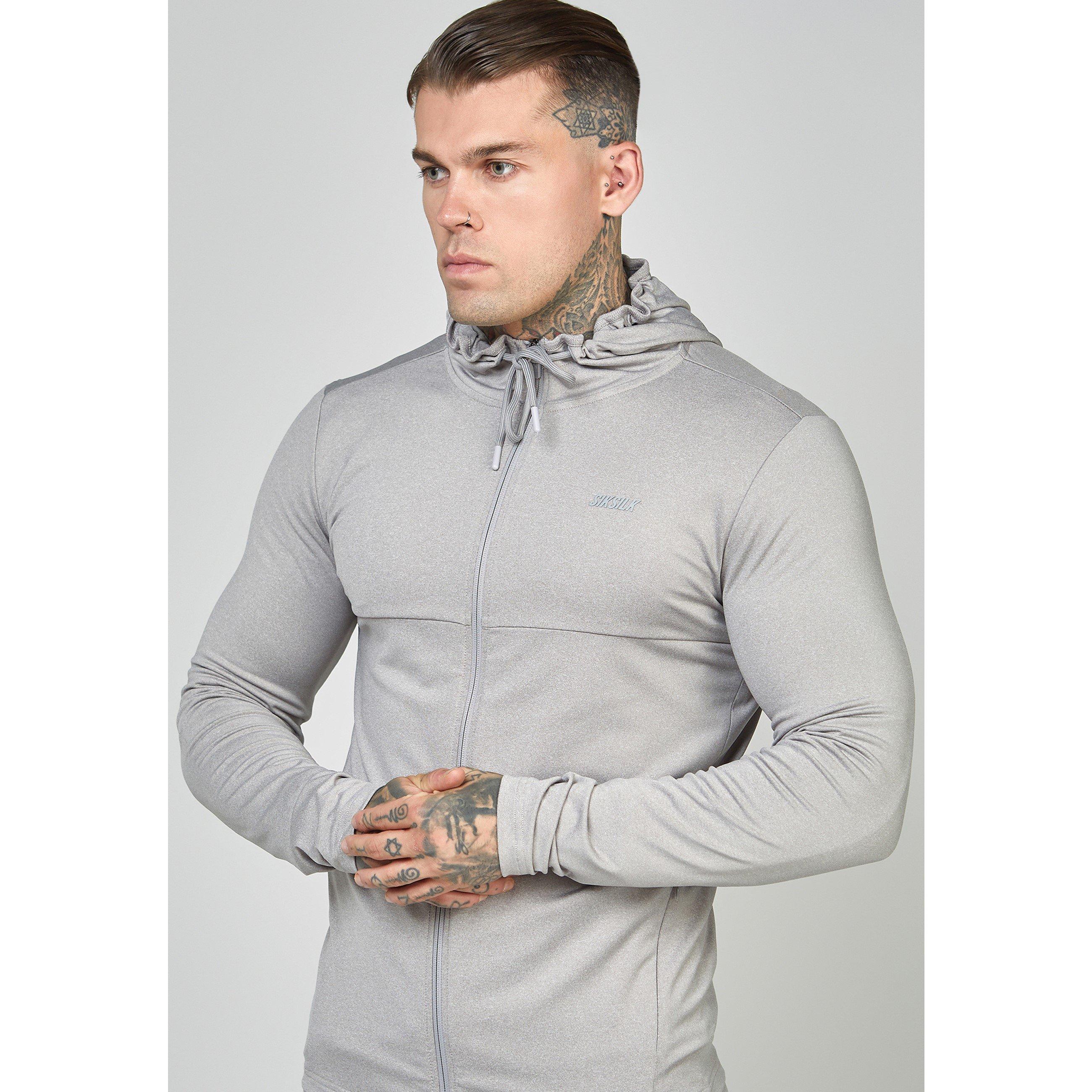 Marl gris - SikSilk - Zip Hoodie - 1