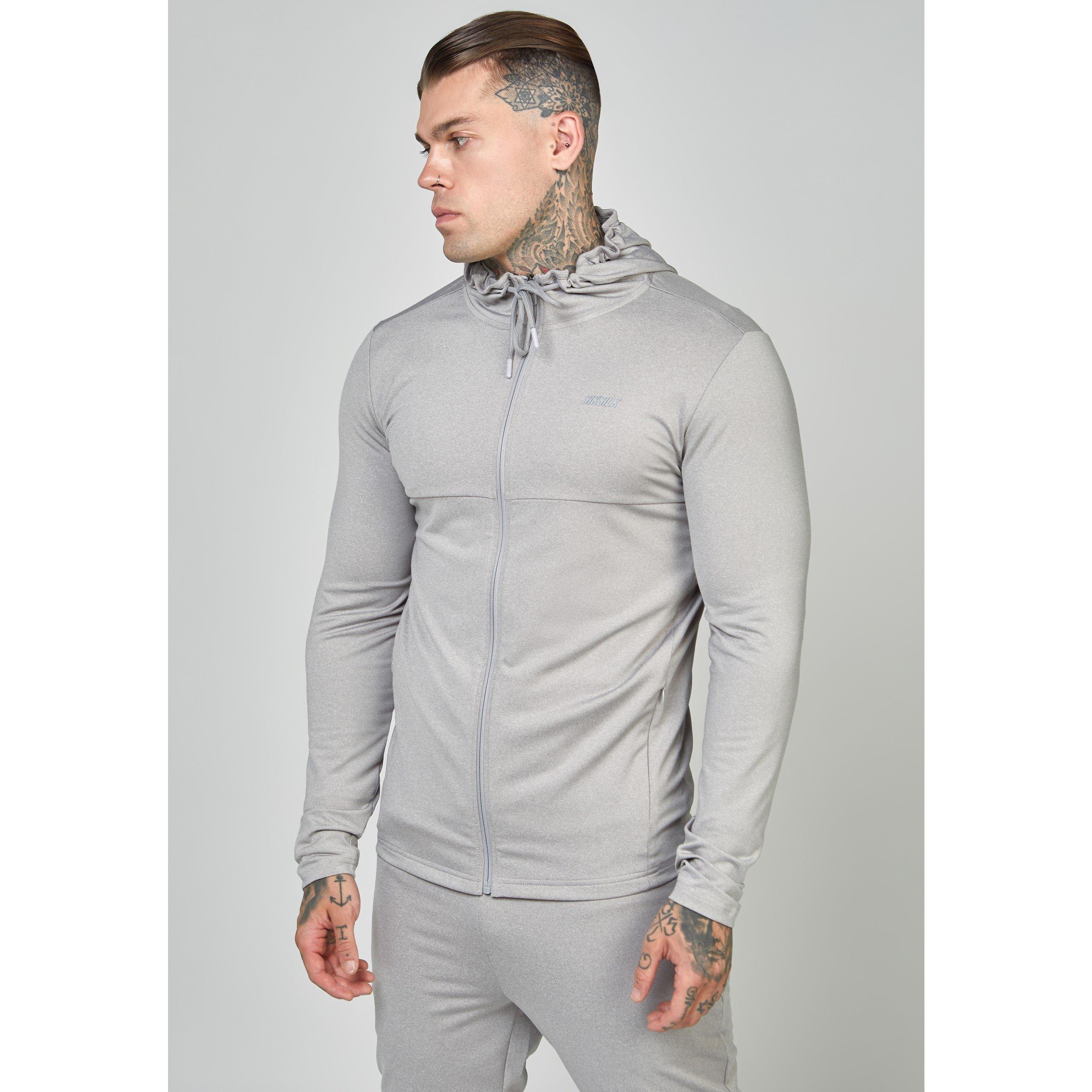 Marl gris - SikSilk - Zip Hoodie - 4