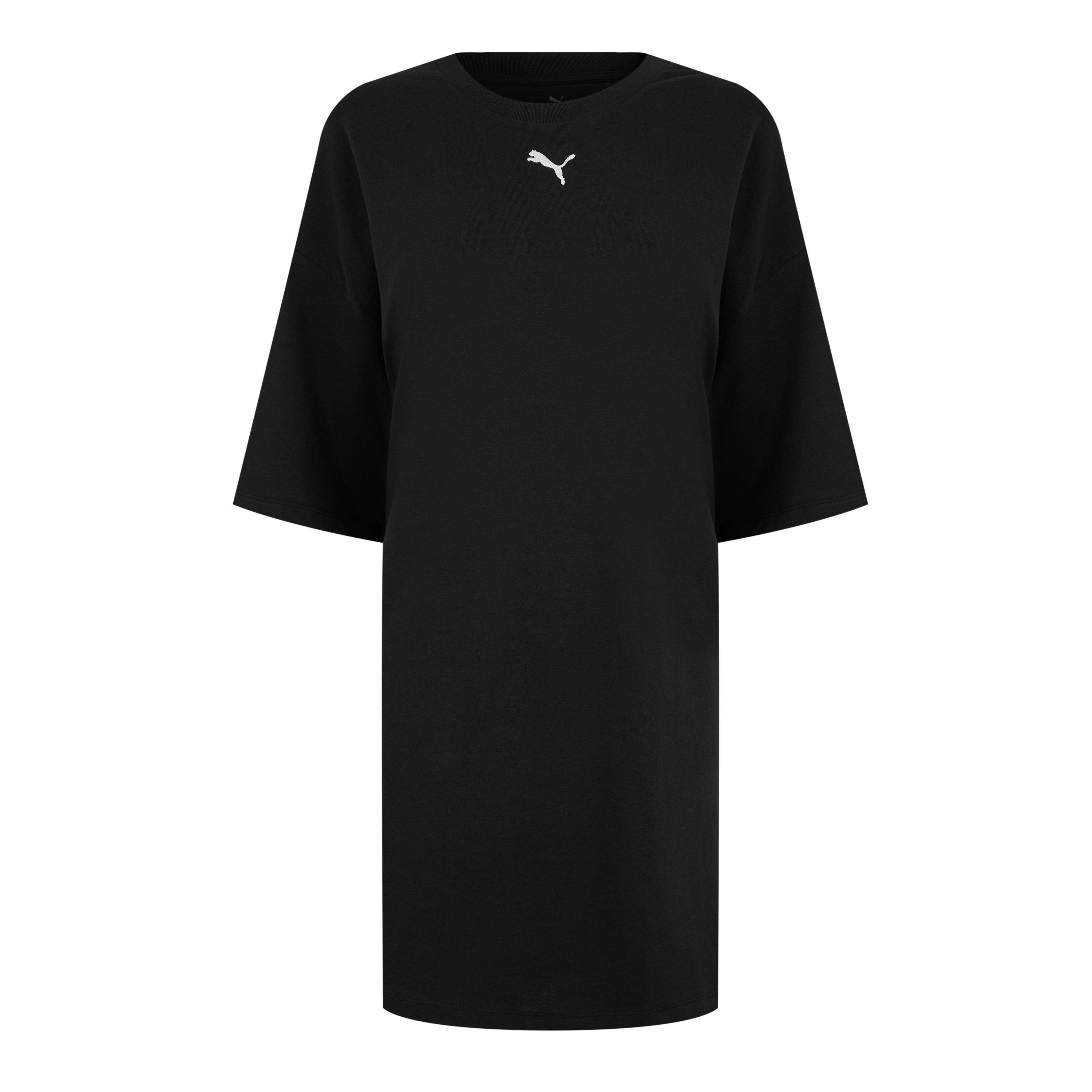 Preto - Puma - Single Cat T-Shirt Dress Womens - 1