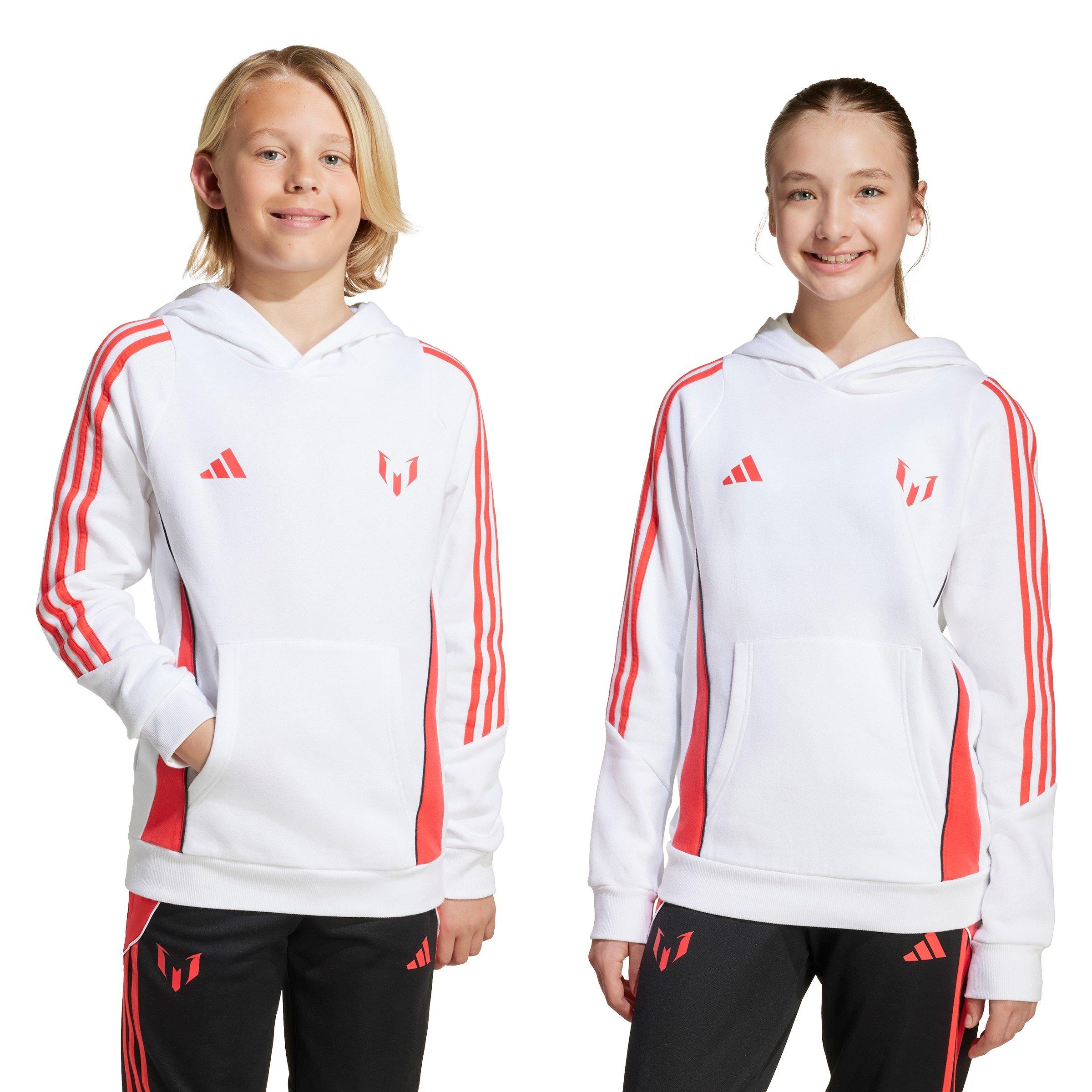 Bianco/Rosso - adidas - Messi Hoodie Juniors - 2