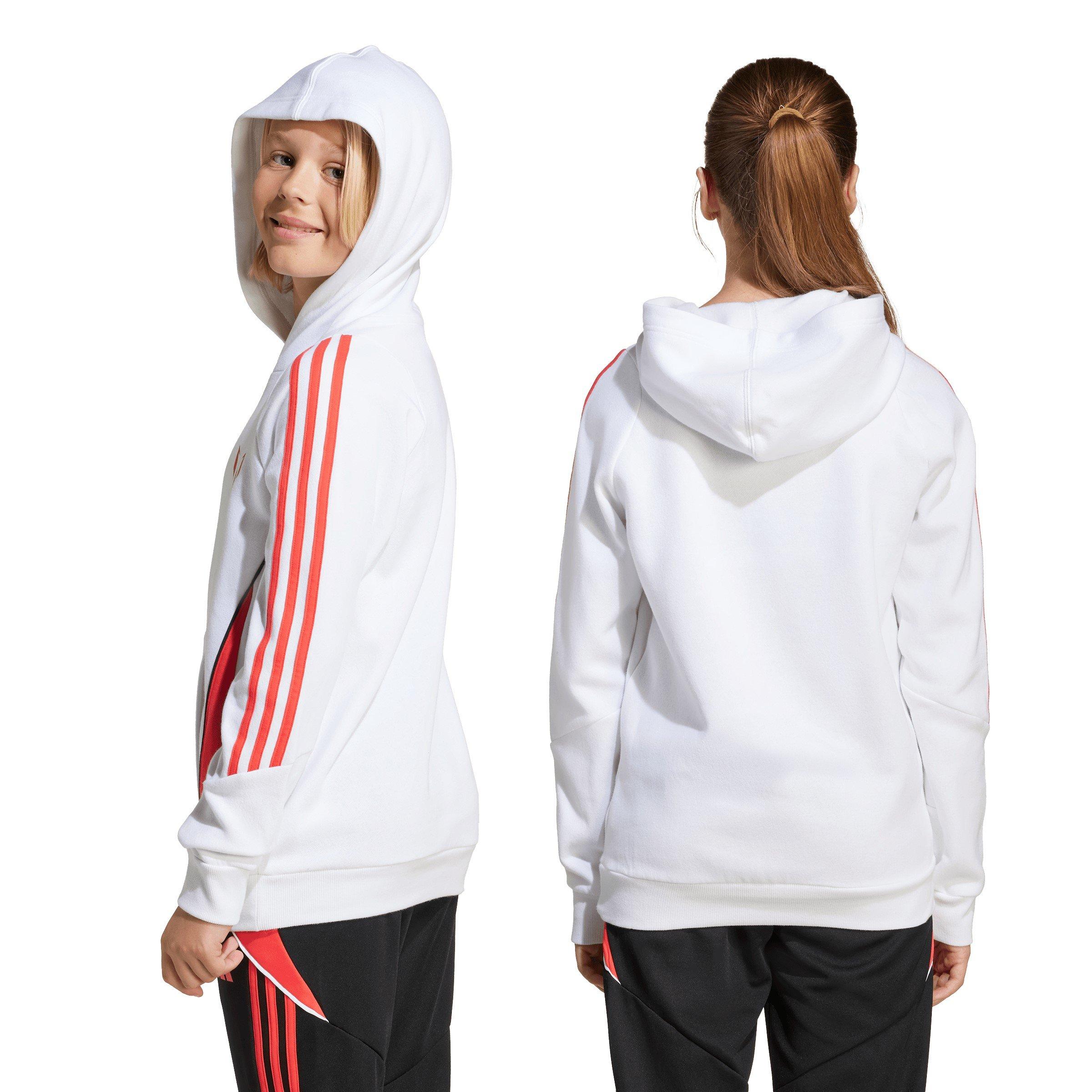 Bianco/Rosso - adidas - Messi Hoodie Juniors - 3
