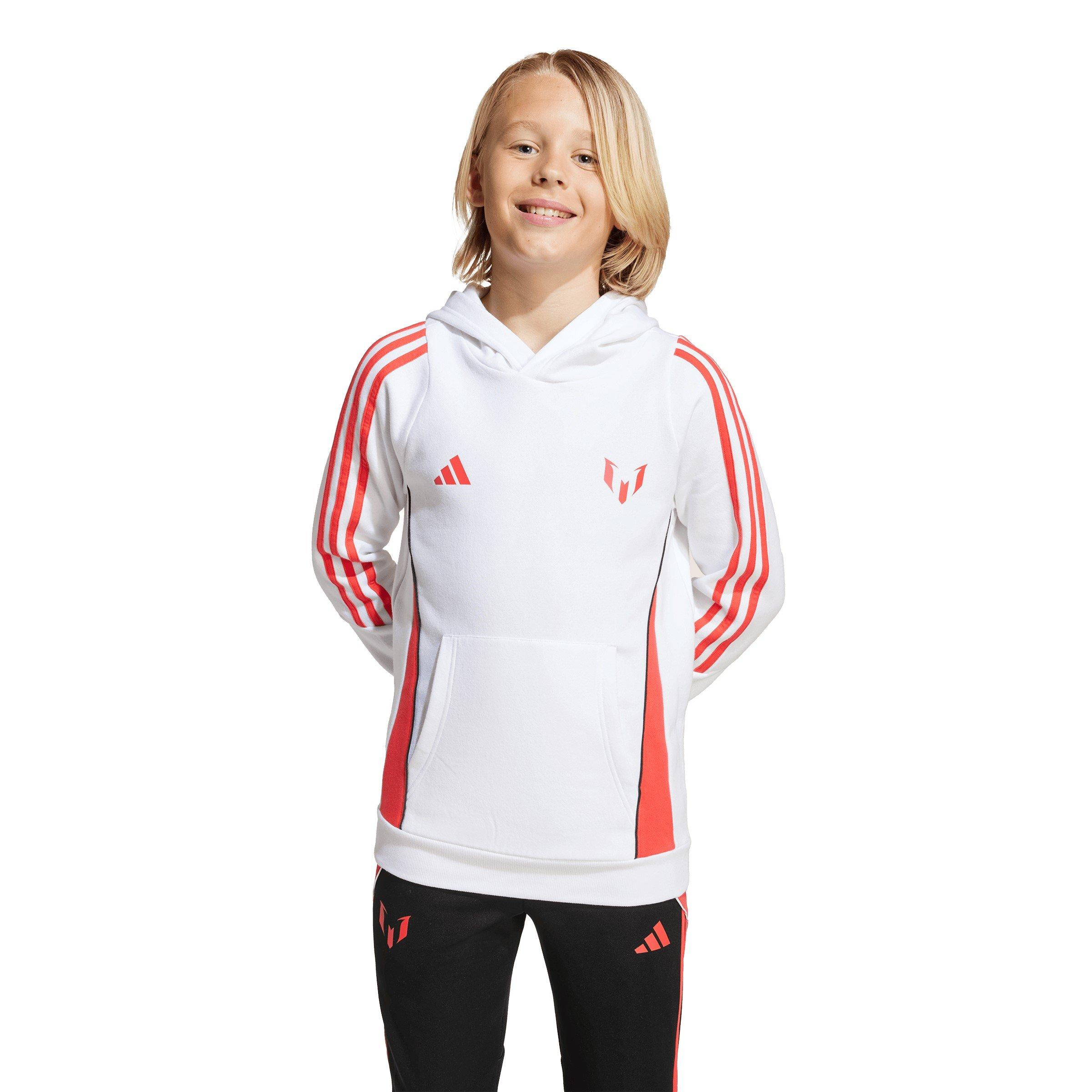 Bianco/Rosso - adidas - Messi Hoodie Juniors - 4