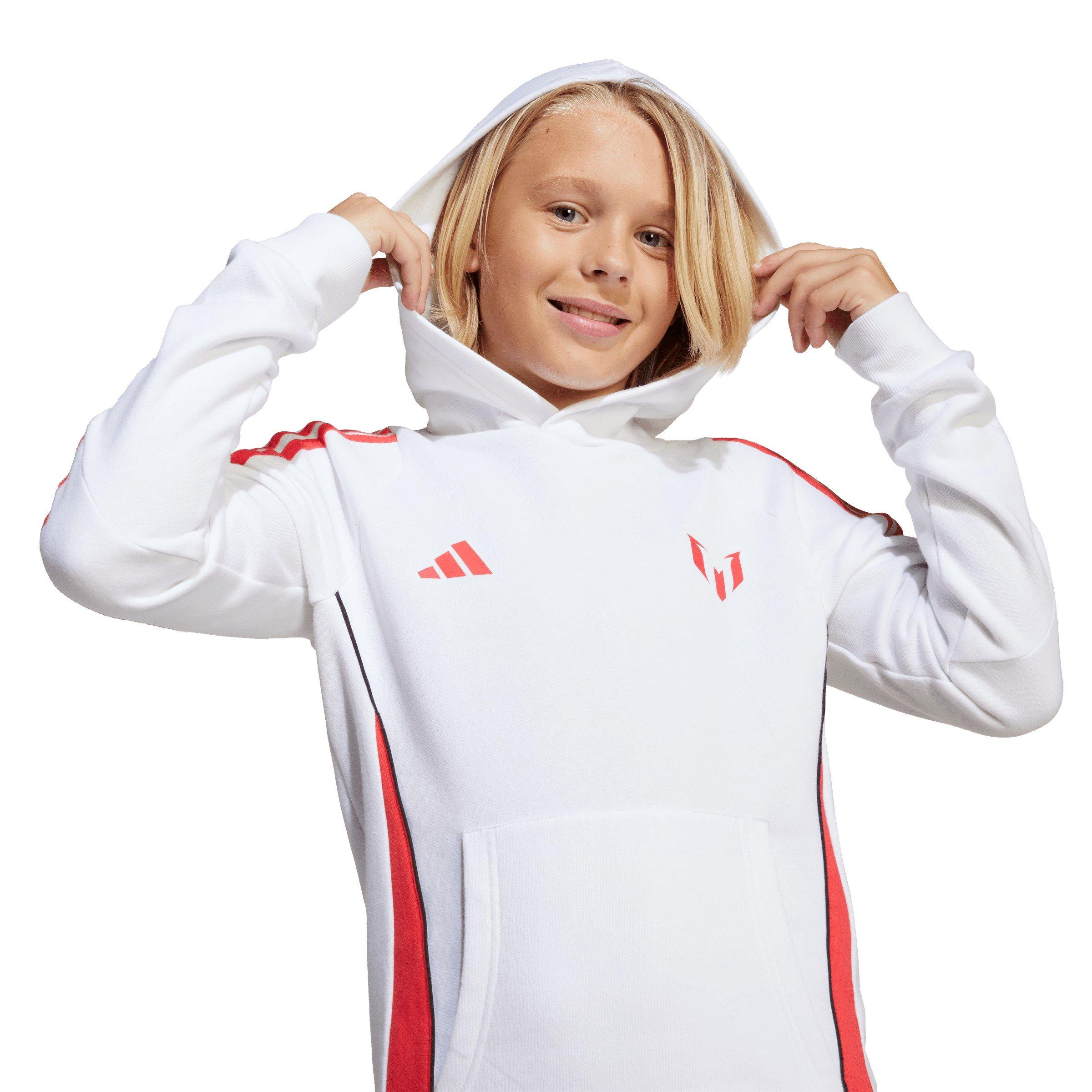 Bianco/Rosso - adidas - Messi Hoodie Juniors - 6