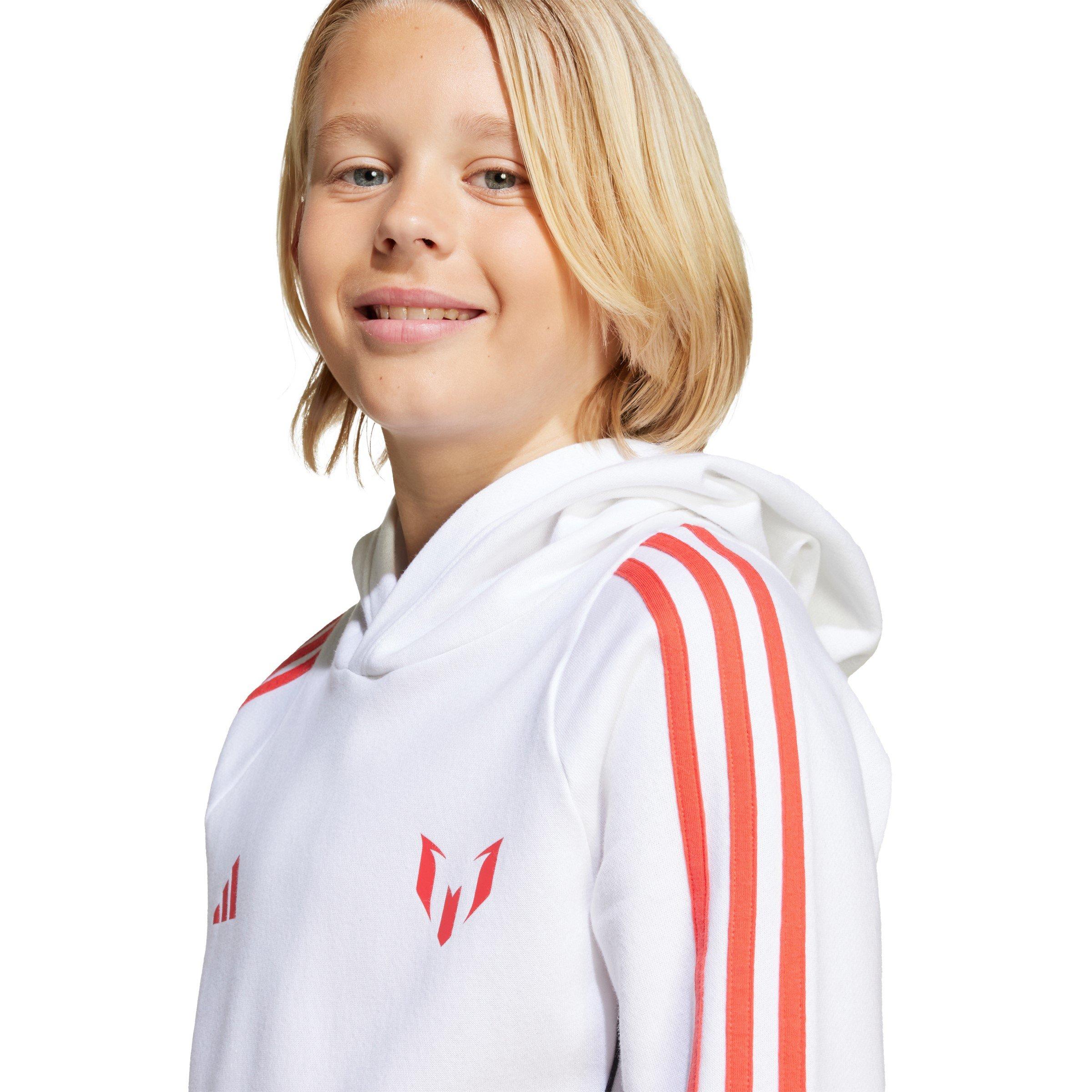 Bianco/Rosso - adidas - Messi Hoodie Juniors - 8