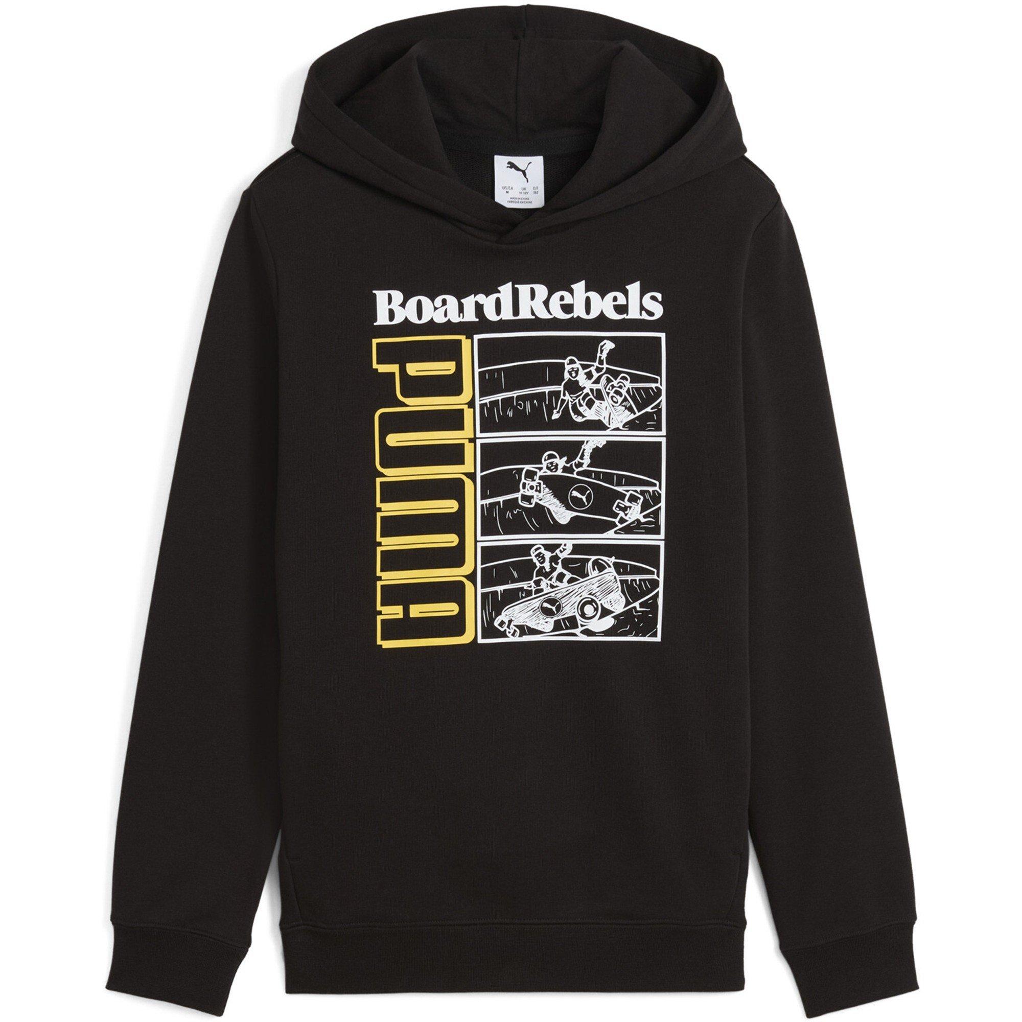 Puma Schwarz - Puma - Unisex Kids' Mid90S Overhead Hoodie - 1