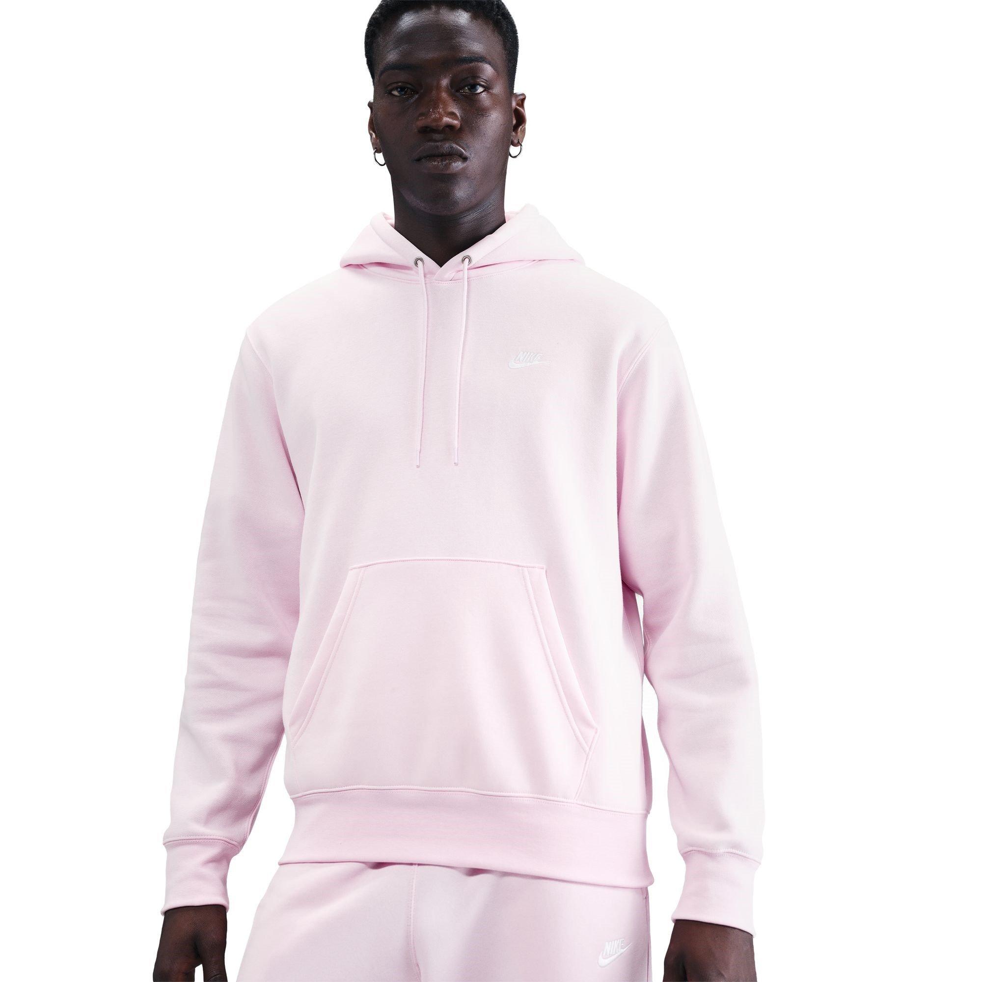 Nike Men's Sportswear Club Fleece Pullover Hoodie - Pink Foam - L