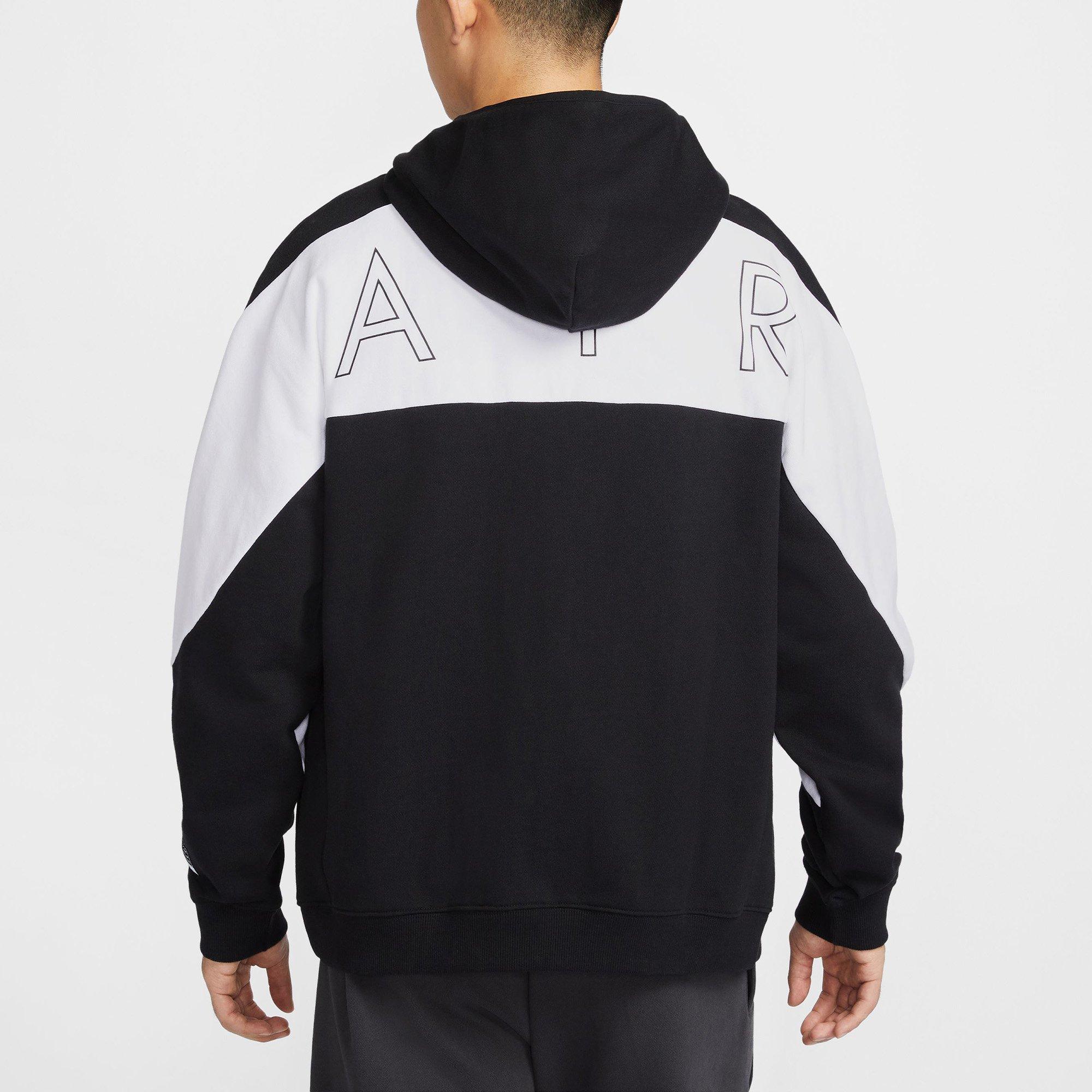 Black/White - Nike - Air Mens Full-Zip Fleece Hoodie - 3