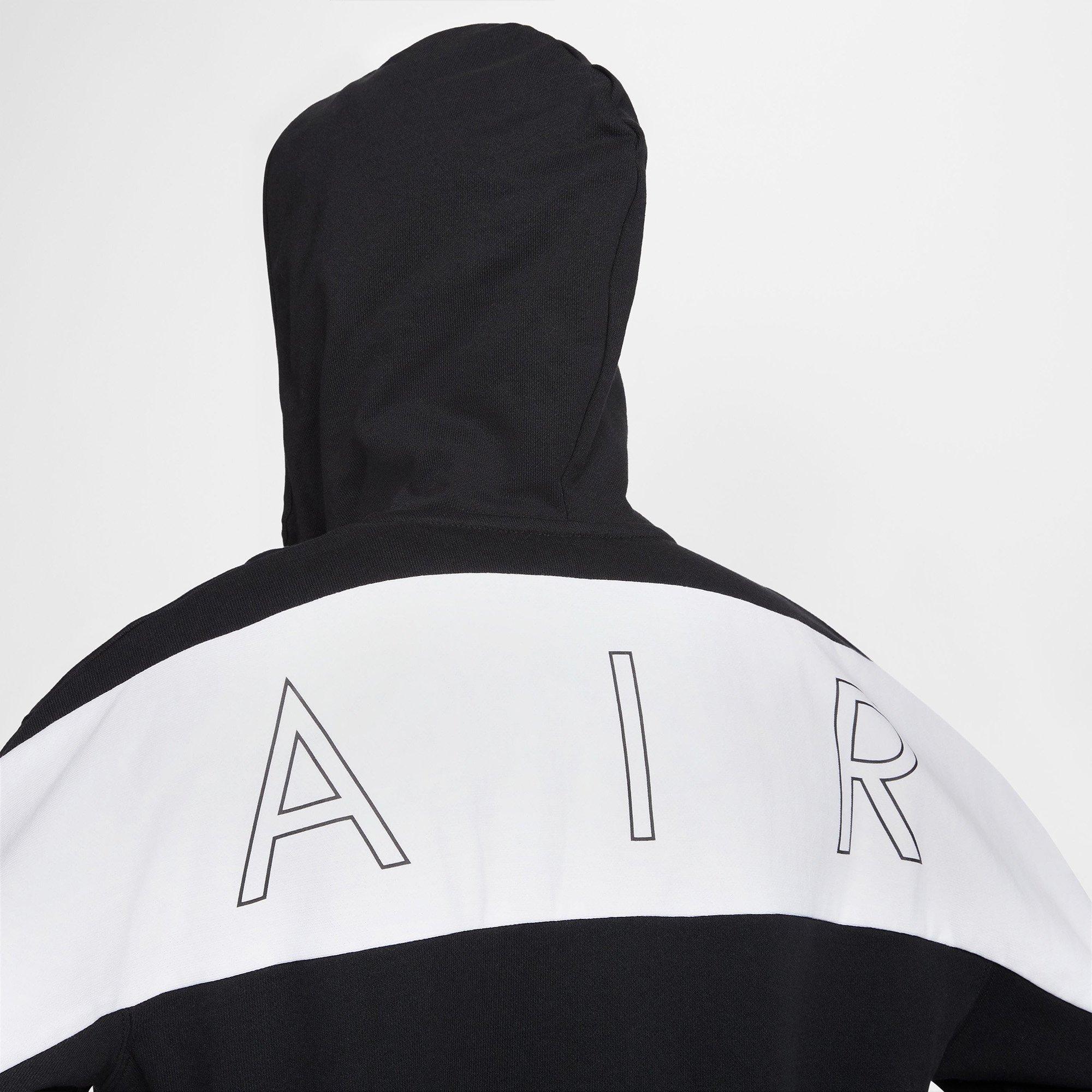 Black/White - Nike - Air Mens Full-Zip Fleece Hoodie - 5