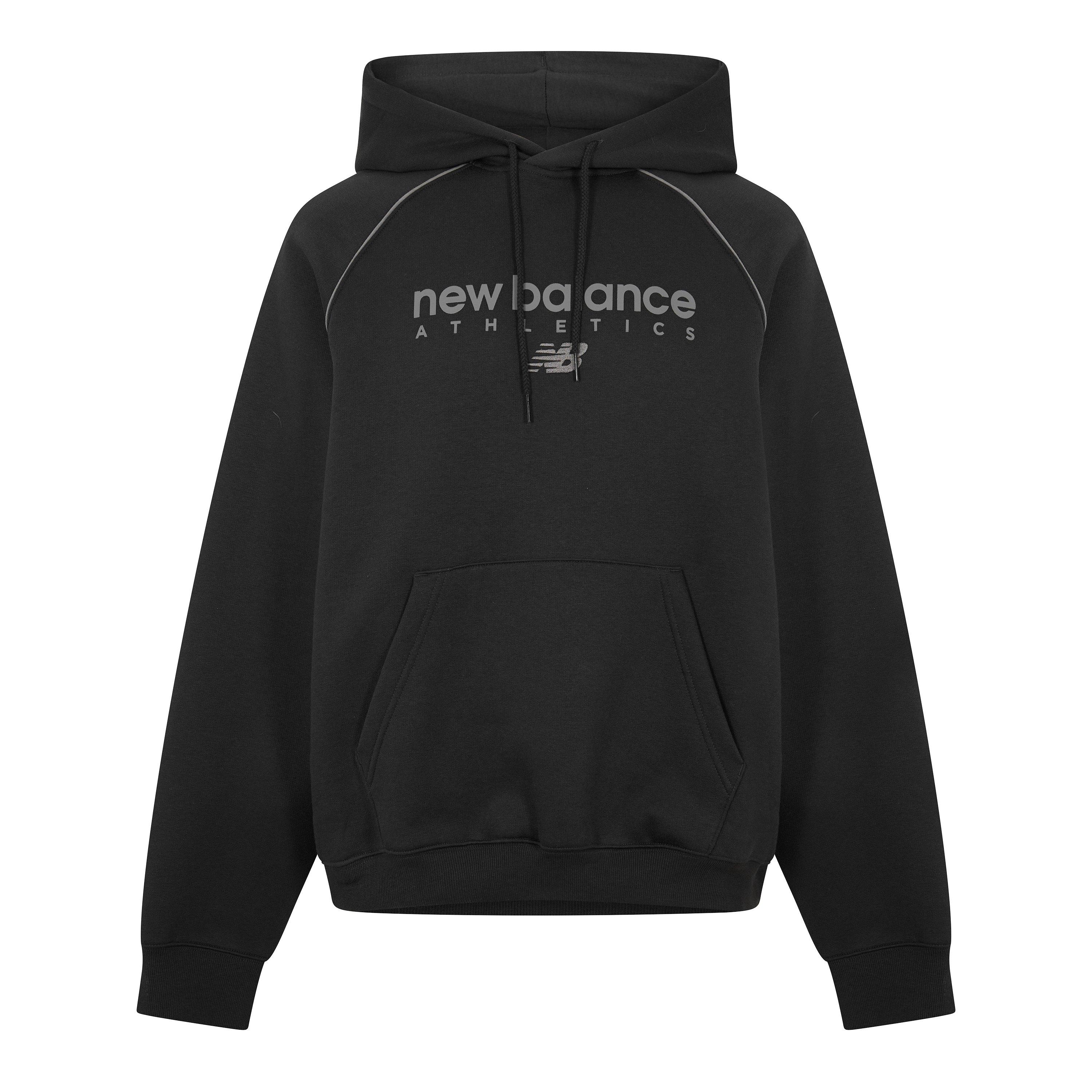 New Balance Men's Trackside Pull Over Hoodie - Black - S