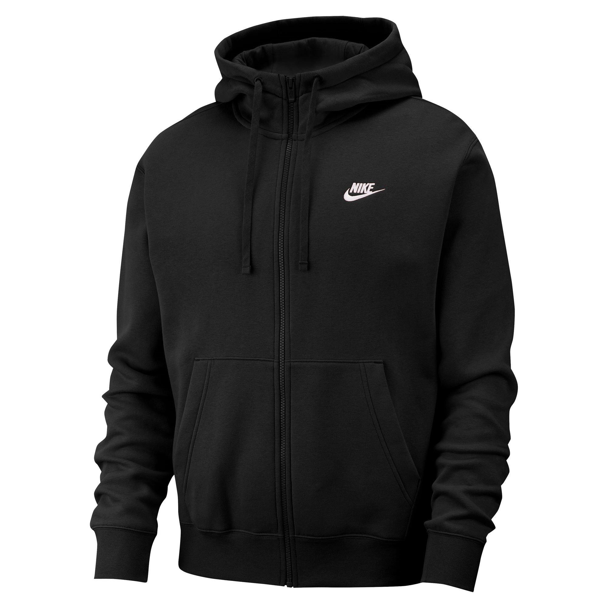 Black - Nike - Sportswear Club Fleece Men's Full-Zip Hoodie - 1