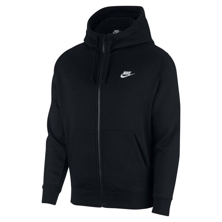 Negro - Nike - Sportswear Club Fleece Men's Full-Zip Hoodie - 1