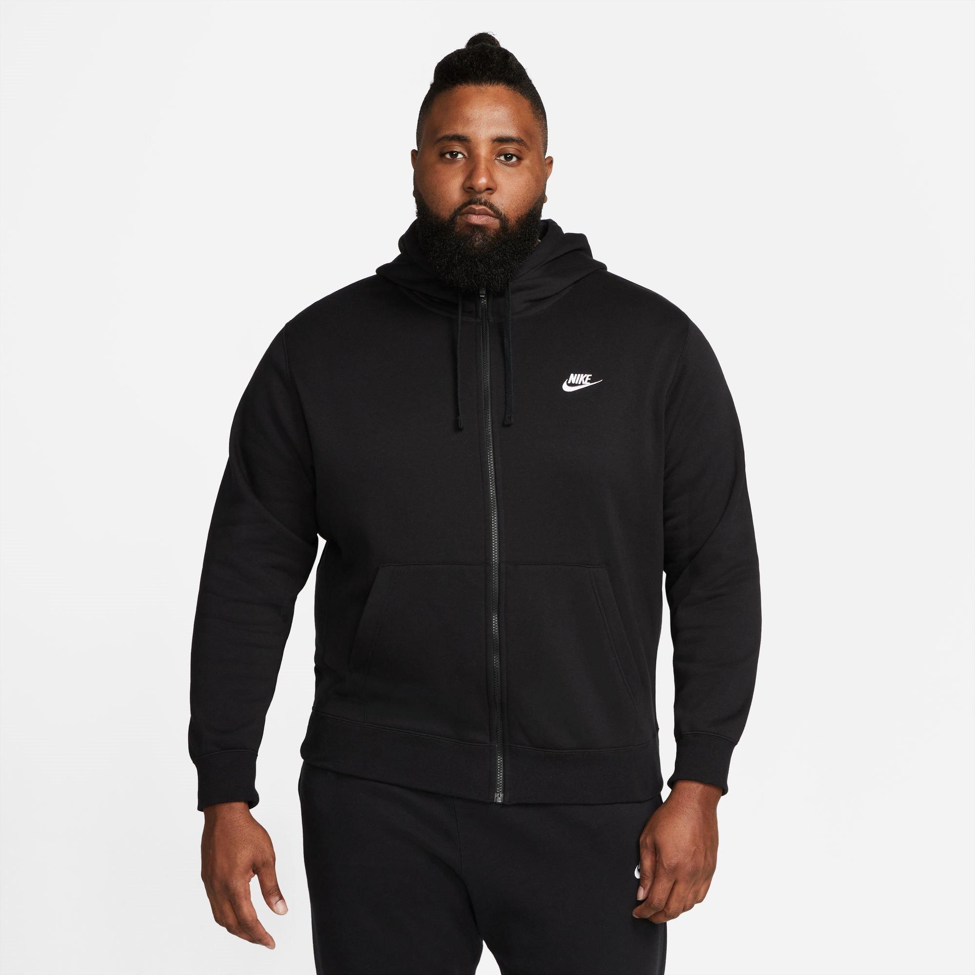 Zwart - Nike - Sportswear Club Fleece Men's Full-Zip Hoodie - 13