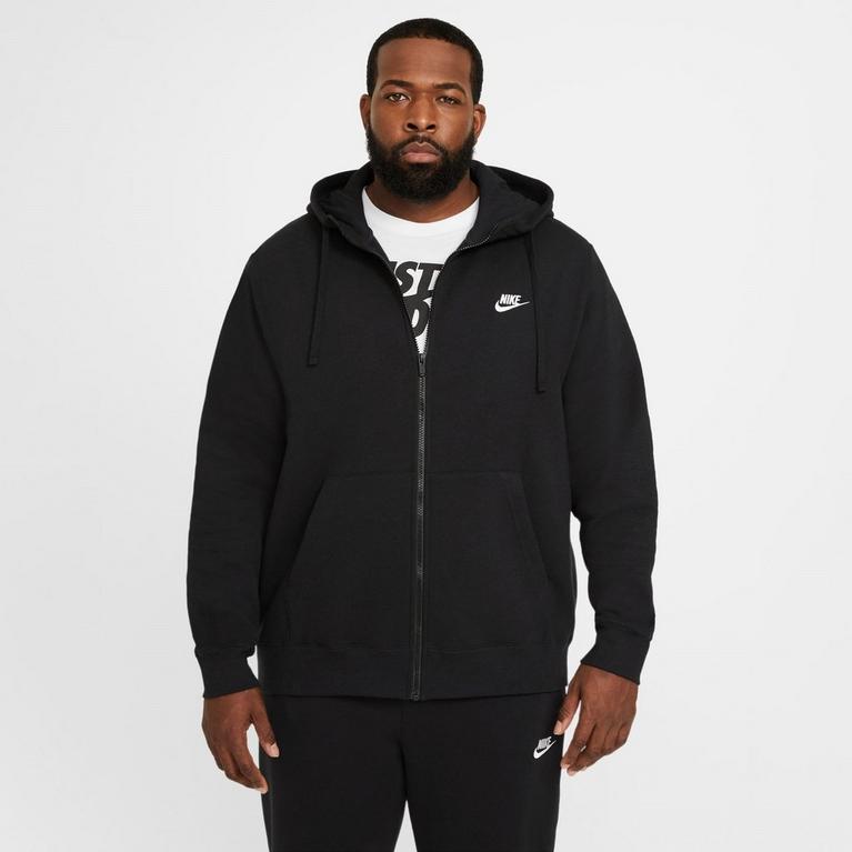 Negro - Nike - Sportswear Club Fleece Men's Full-Zip Hoodie - 3
