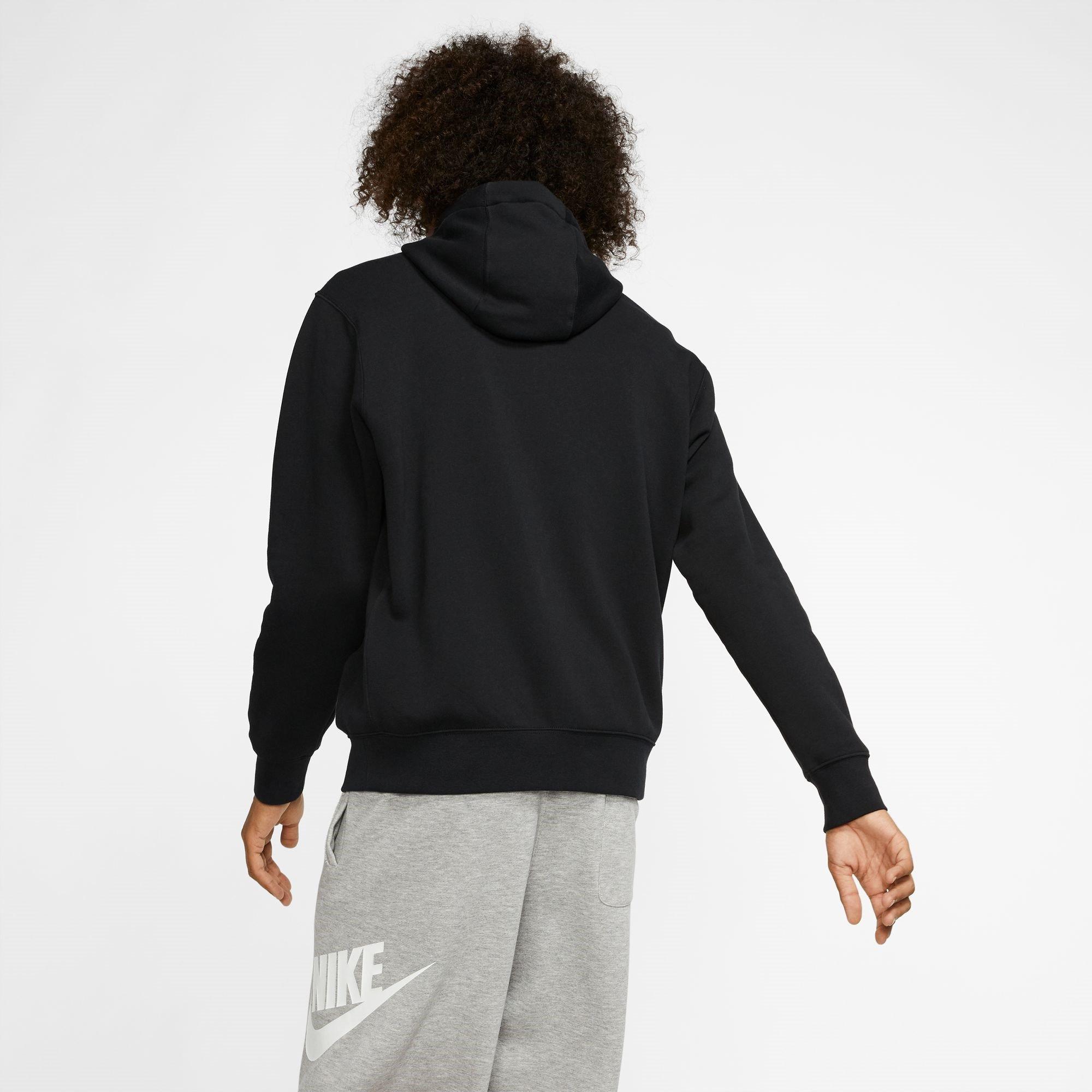 Zwart - Nike - Sportswear Club Fleece Men's Full-Zip Hoodie - 6