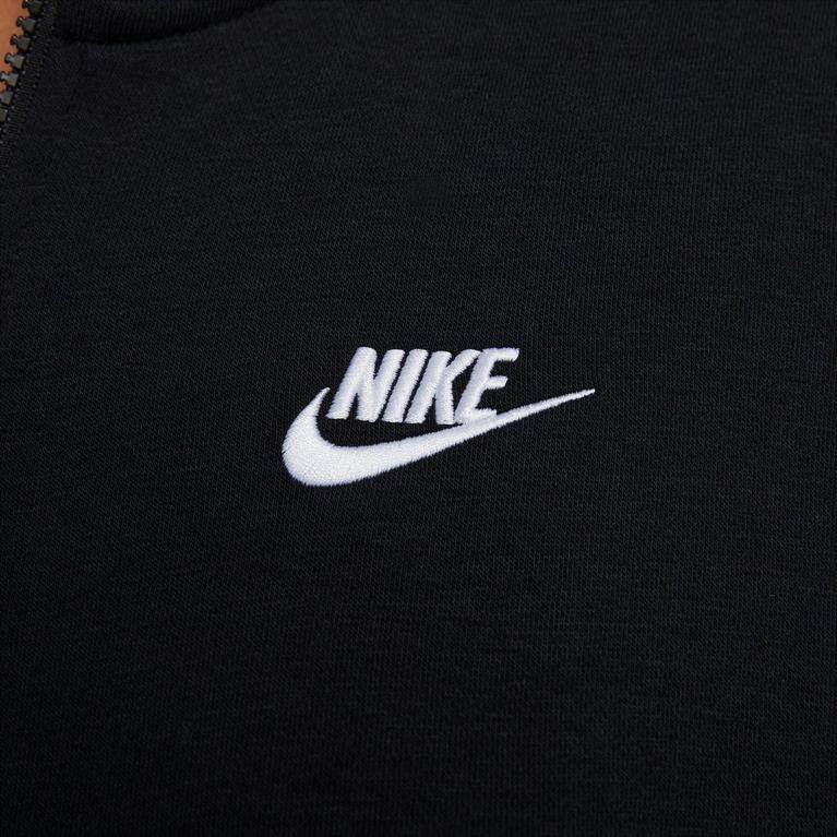 Negro - Nike - Sportswear Club Fleece Men's Full-Zip Hoodie - 6
