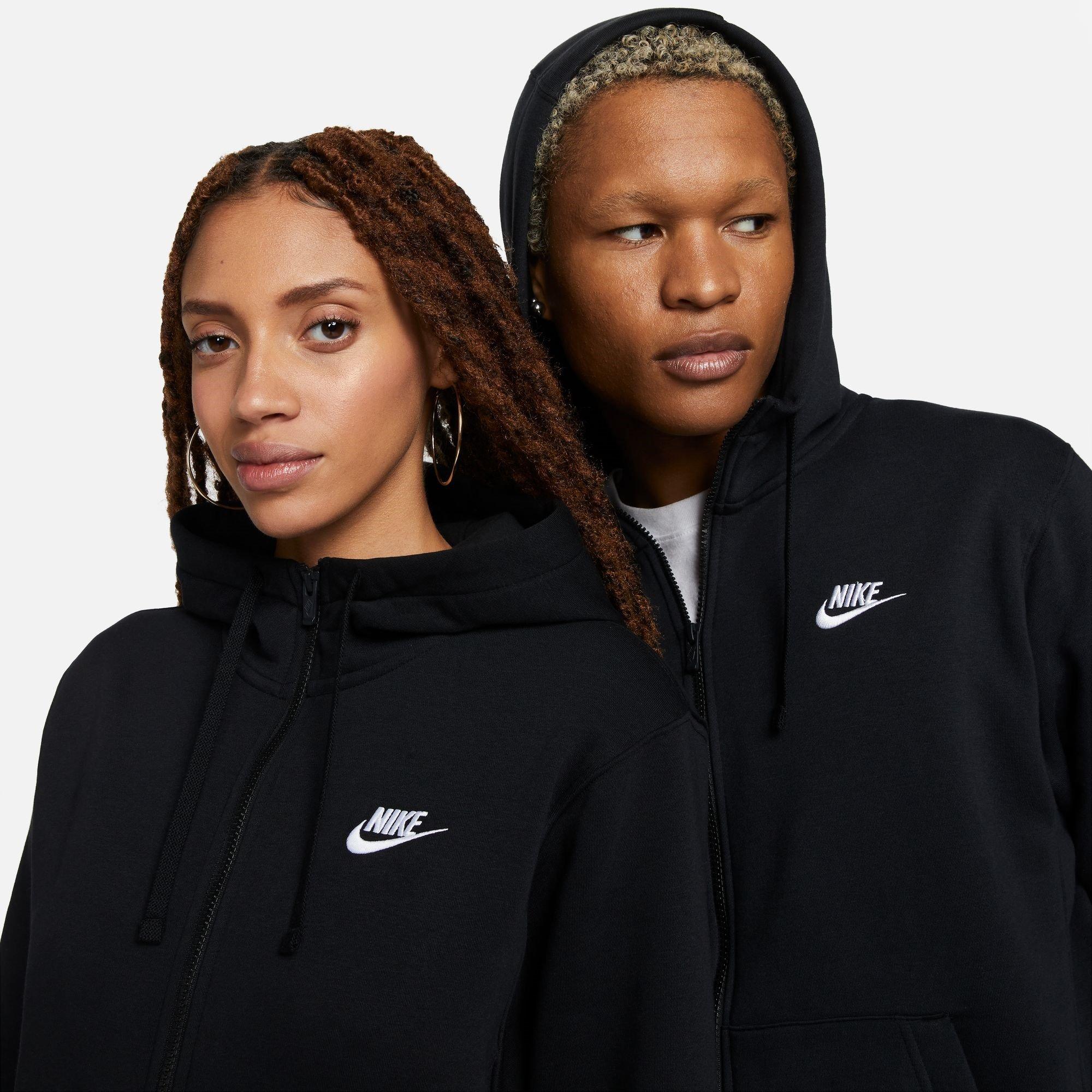 Zwart - Nike - Sportswear Club Fleece Men's Full-Zip Hoodie - 8