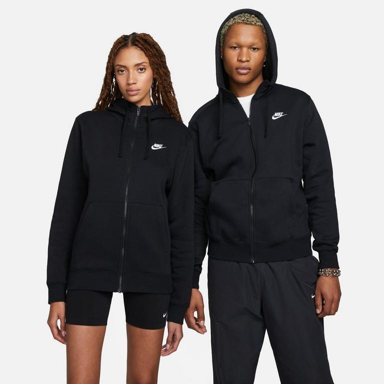 Negro - Nike - Sportswear Club Fleece Men's Full-Zip Hoodie - 8