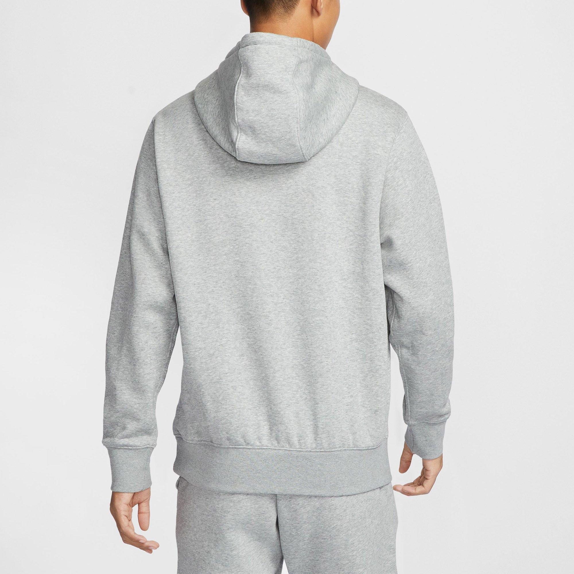 Grey/Smoke Grey - Nike - Club Mens Fleece Pullover Hoodie - 2
