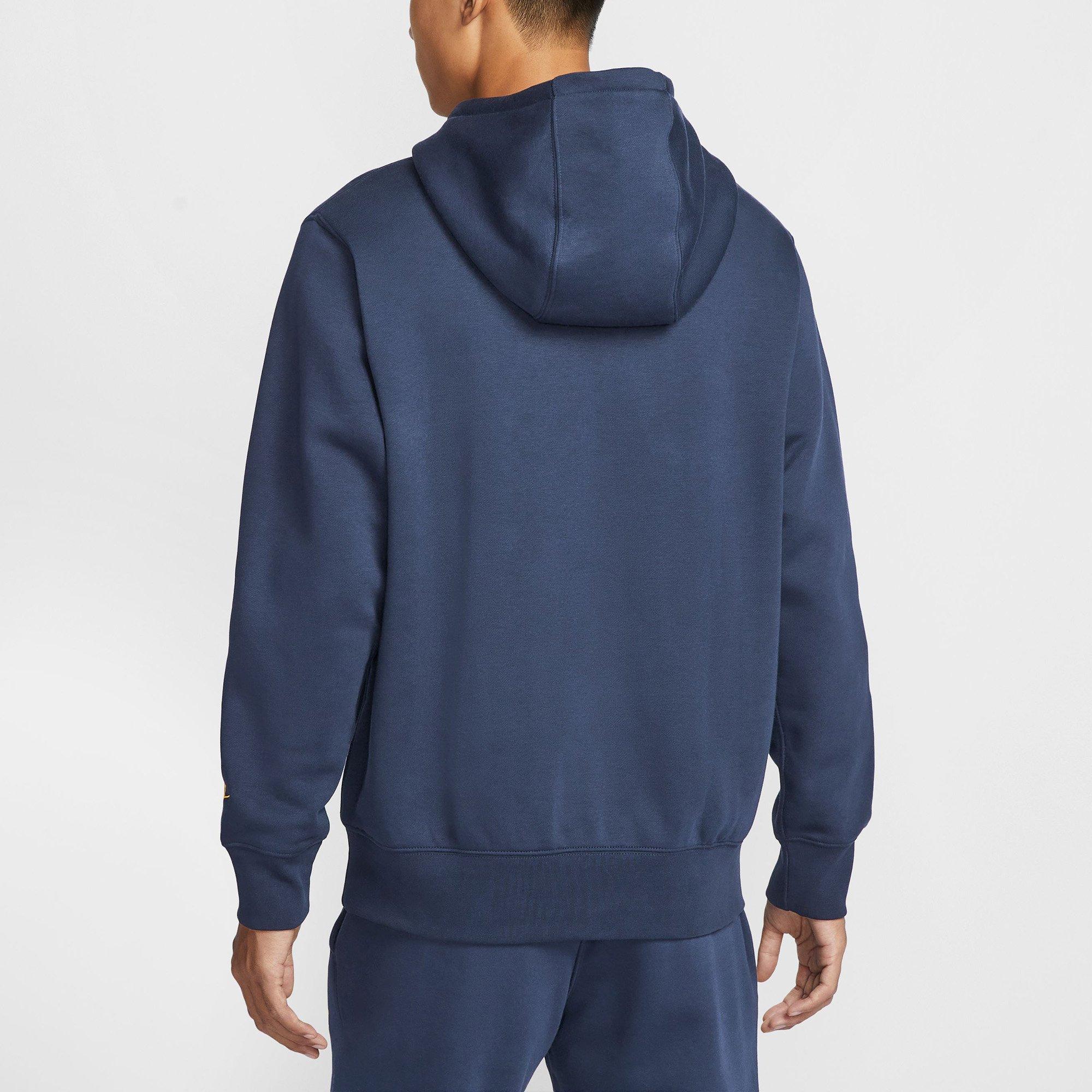 Obsidian/Gold - Nike - Nike Club Mens Fleece Pullover Hoodie - 2