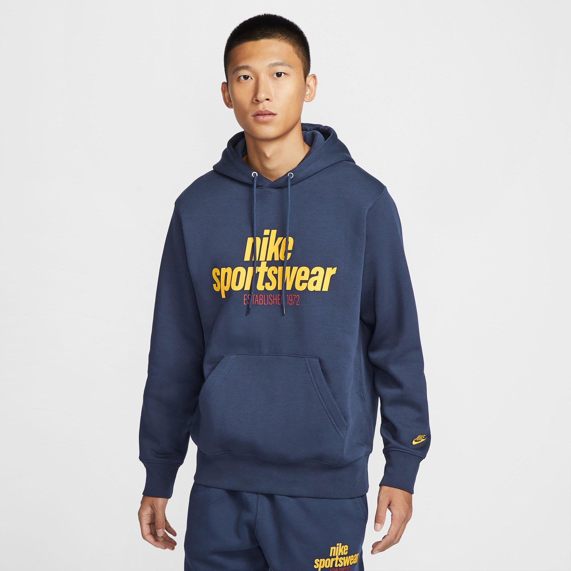 Obsidian/Gold - Nike - Nike Club Mens Fleece Pullover Hoodie - 7