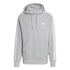 adidas Essentials French Terry 3 Stripes Hoodie Mens