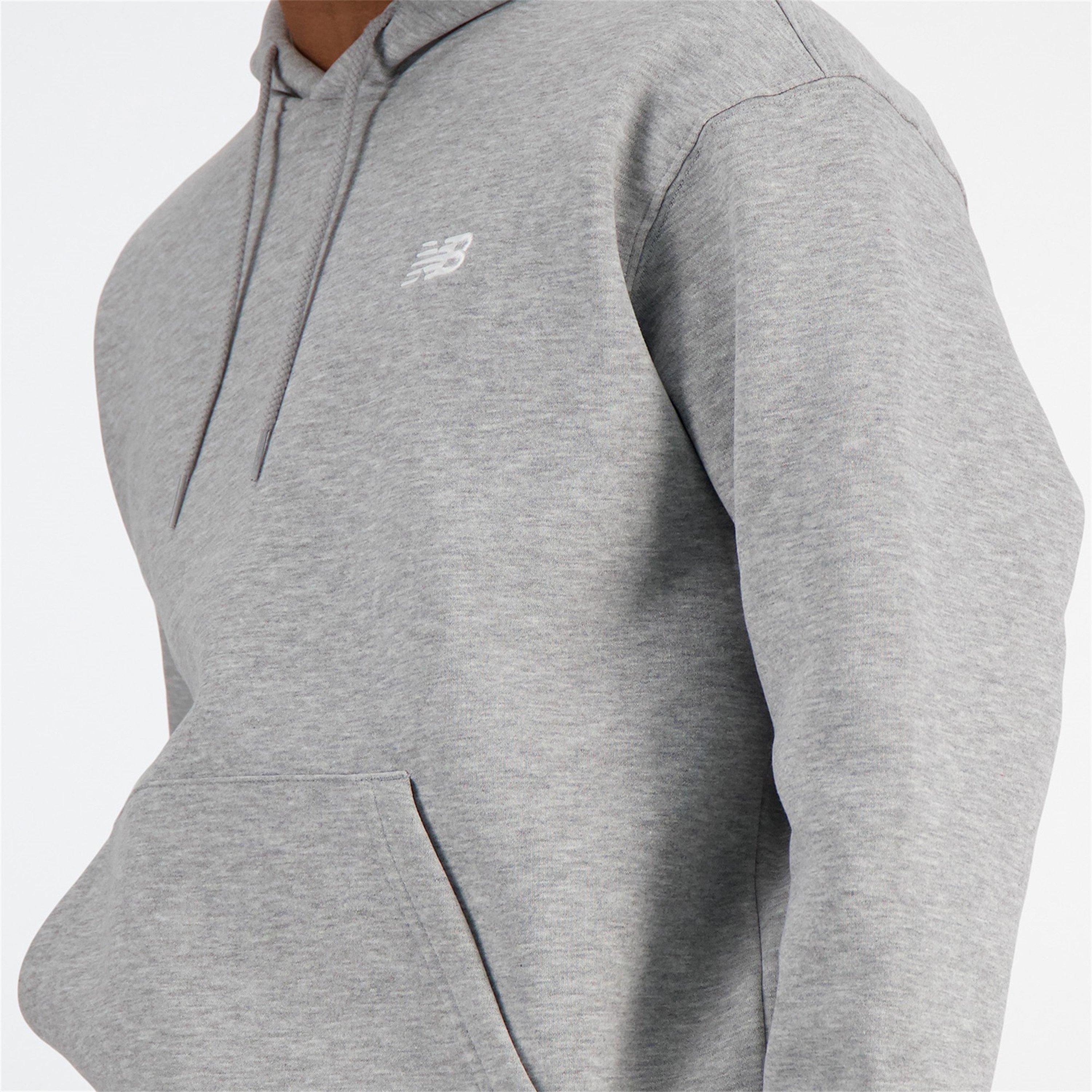 Grey - New Balance - Men's Fleece Hoodie - 2