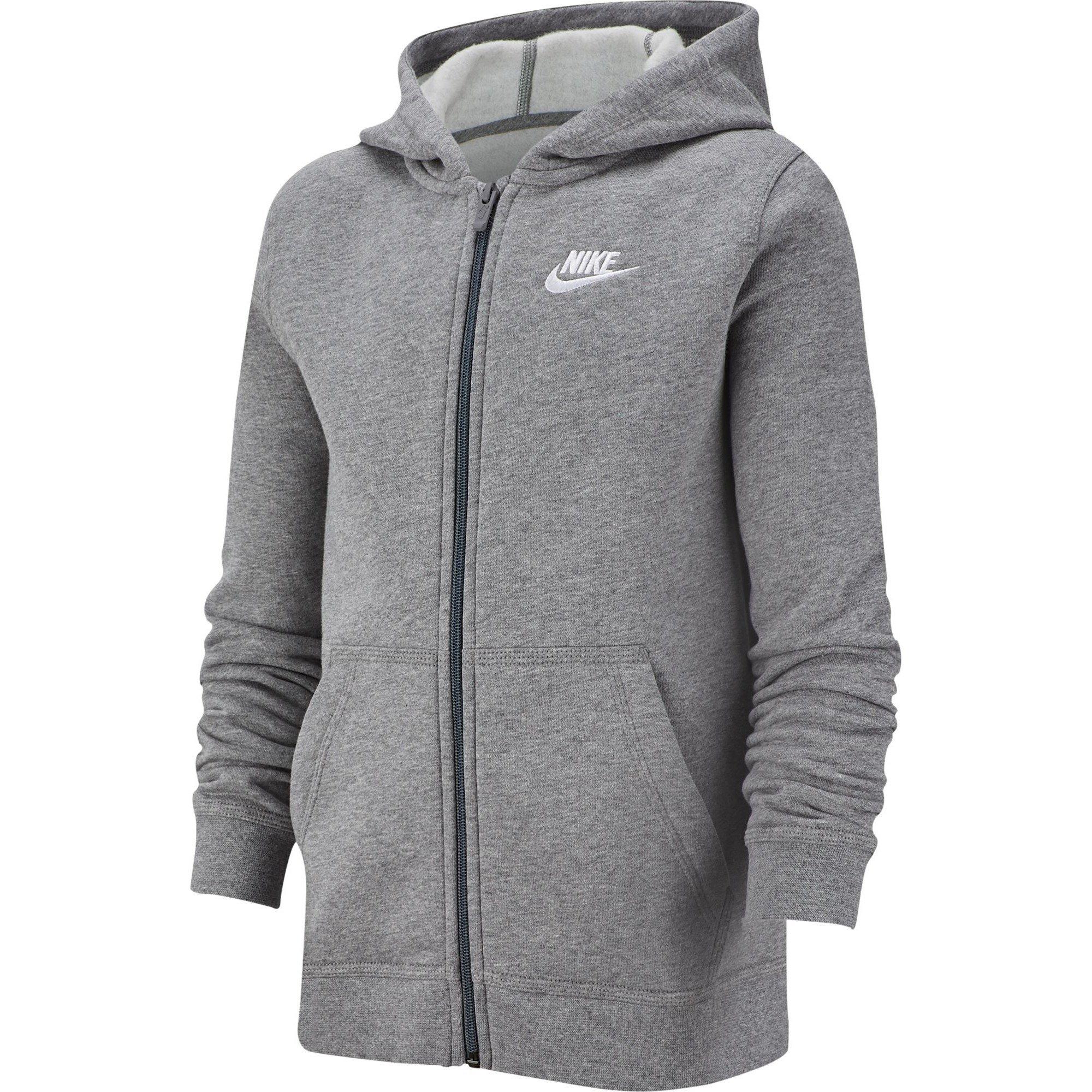 Nike Boys Fundamentals Full Zip Hoody Juniors - Grey - 13 (XLB)