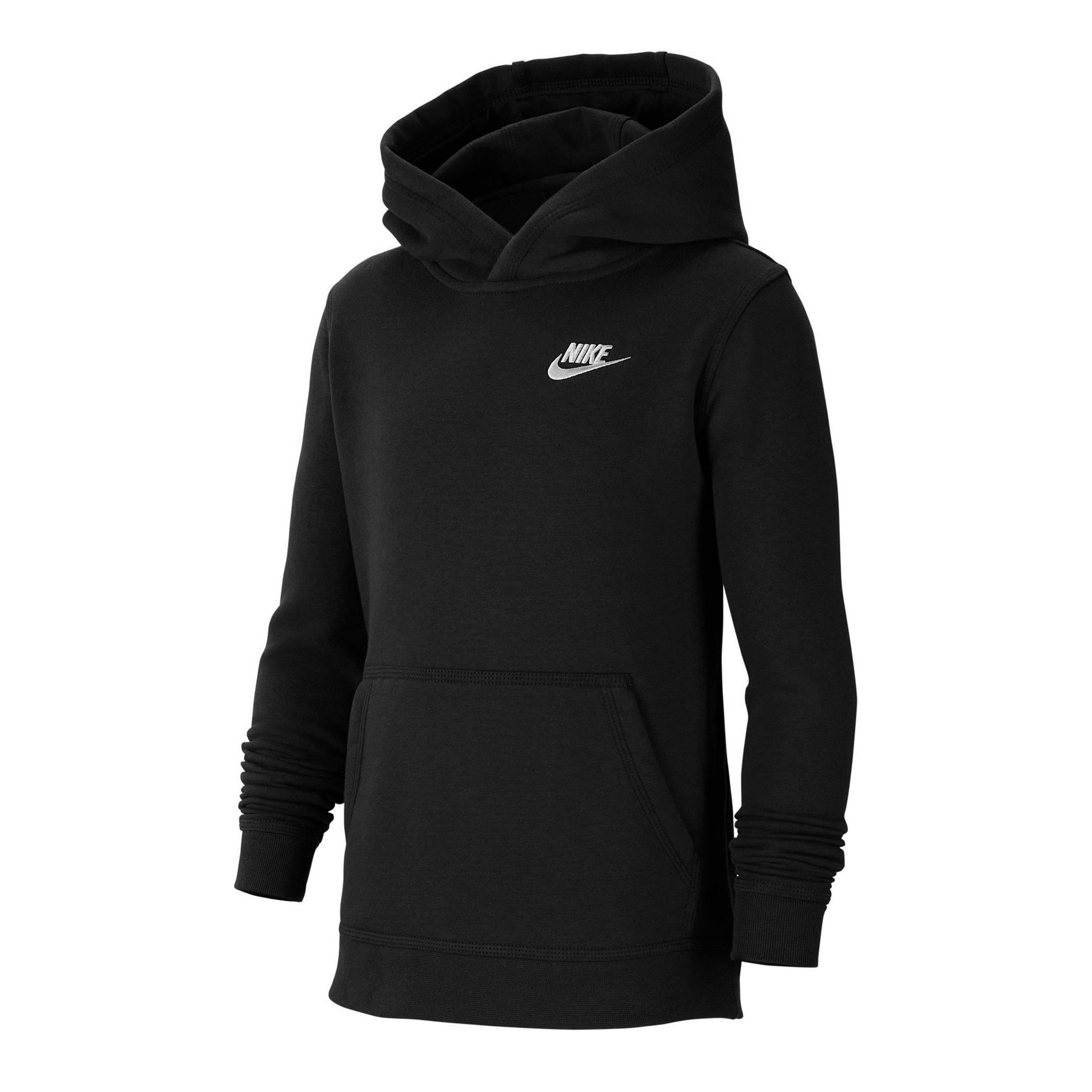 Black - Nike - Sportswear Club Pullover Hoodie Junior Boys - 1
