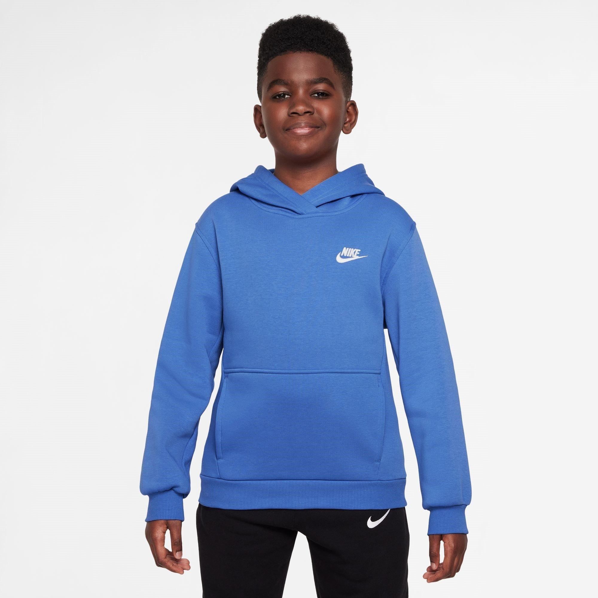 Nike Boys Sportswear Club Pullover Hoodie Junior - Comet Blue - 13 Yrs