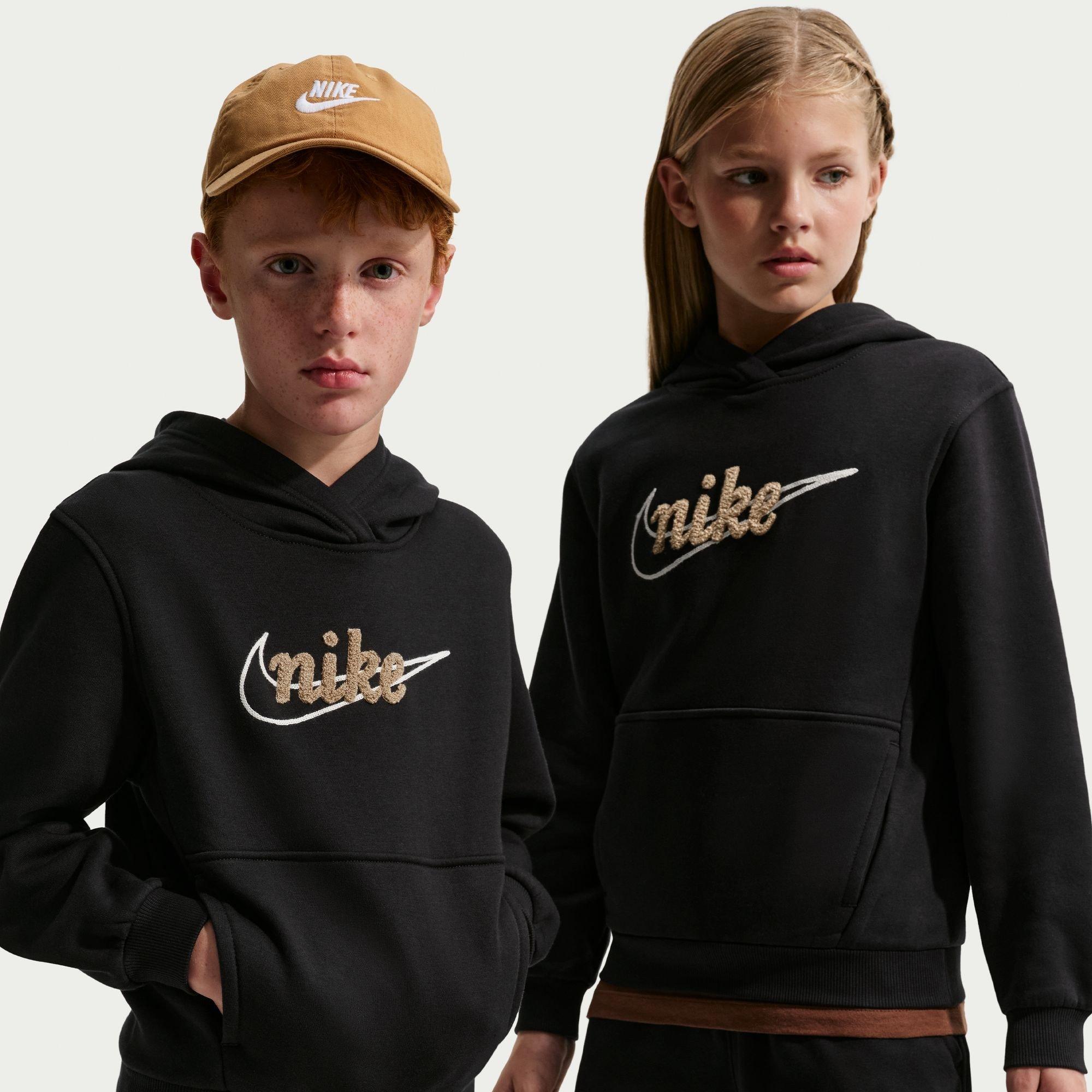 Nike  Kids K Nsw Clb Flc H - Black/Sail/Para - 11-12 (L)