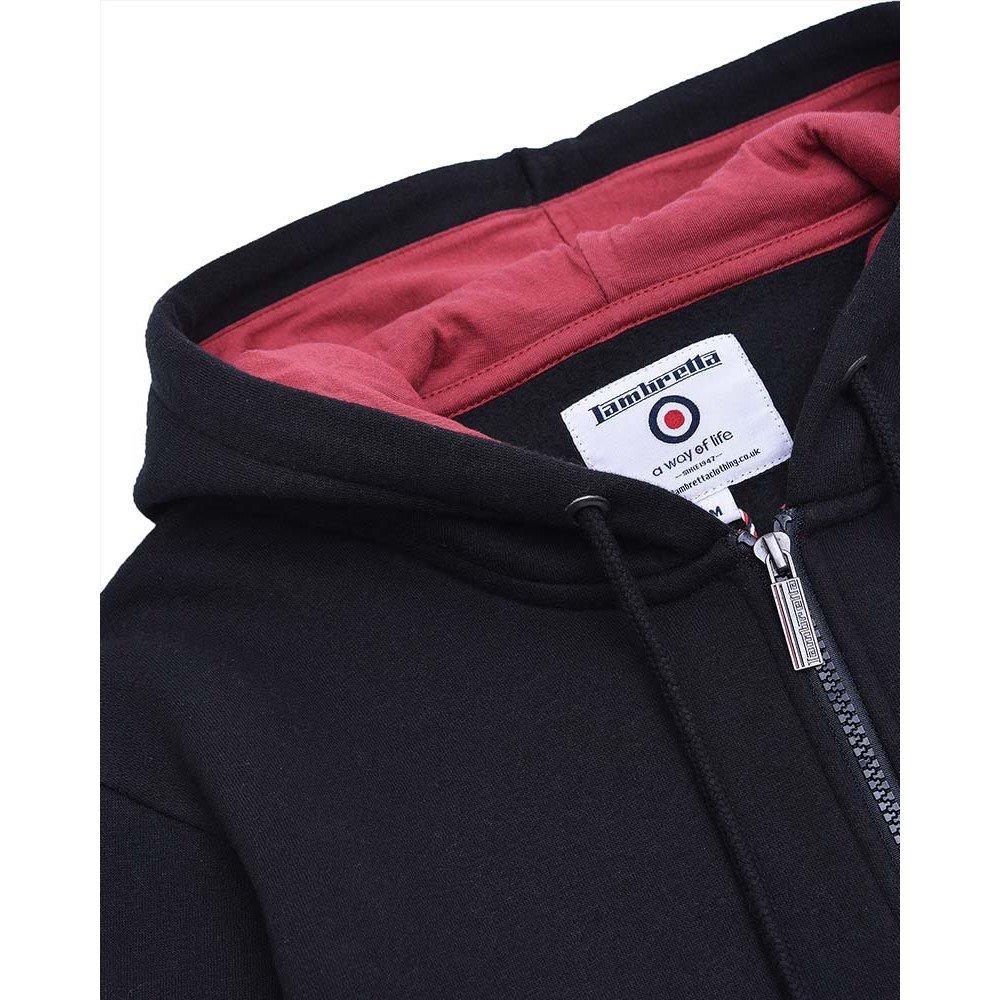 Schwarz - Lambretta - Zip Hoodie - 3