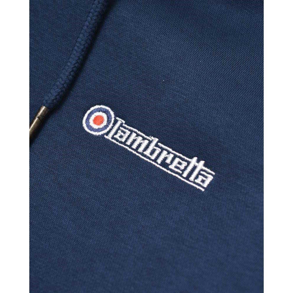 Marineblauw/Kaki - Lambretta - Men's Zip Hoodie - 5
