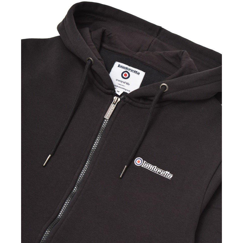 Black/Gold - Lambretta - Men's Zip Hoodie - 6