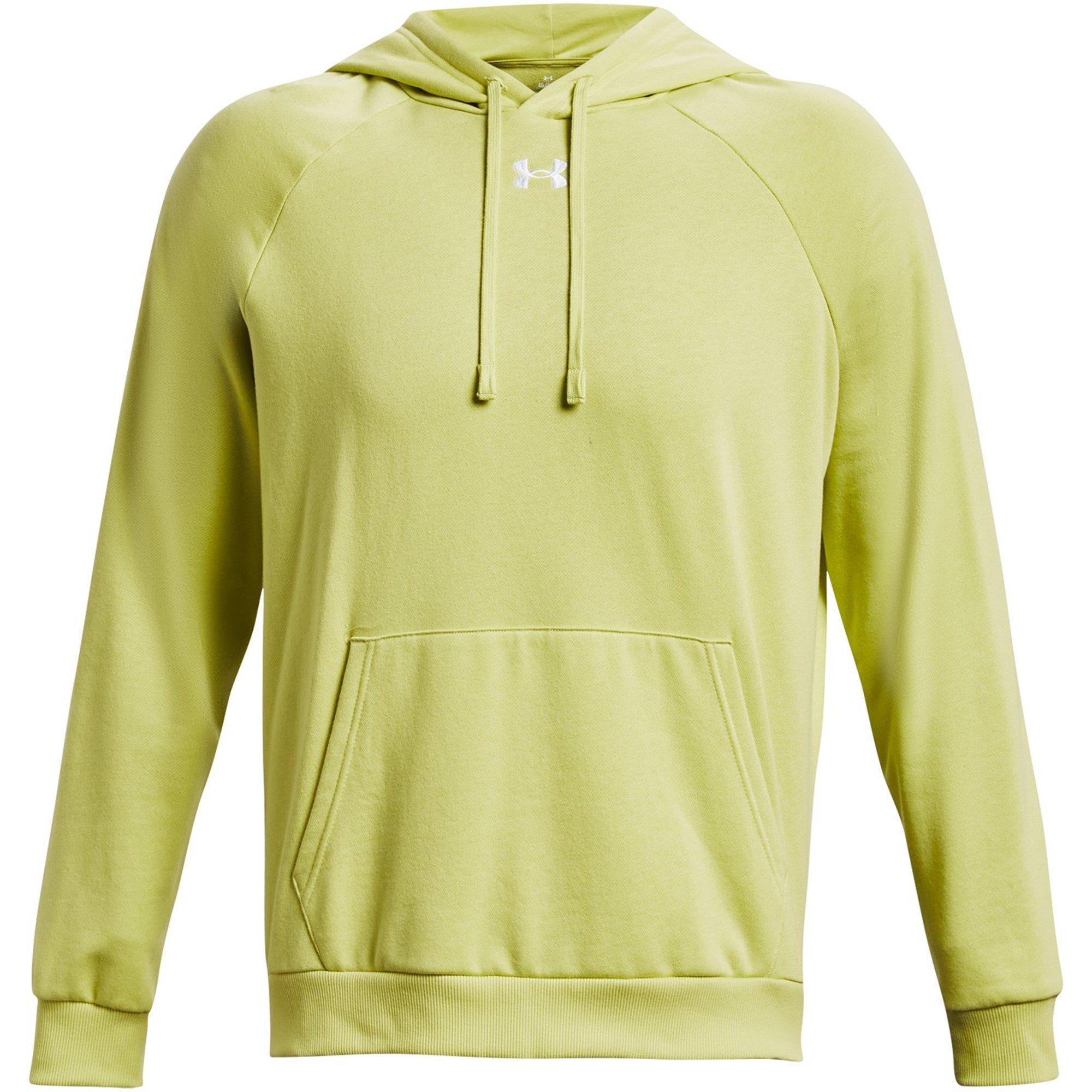 LIME YELLOW/WHI - Under Armour - Men's Rival Hoodie - 1