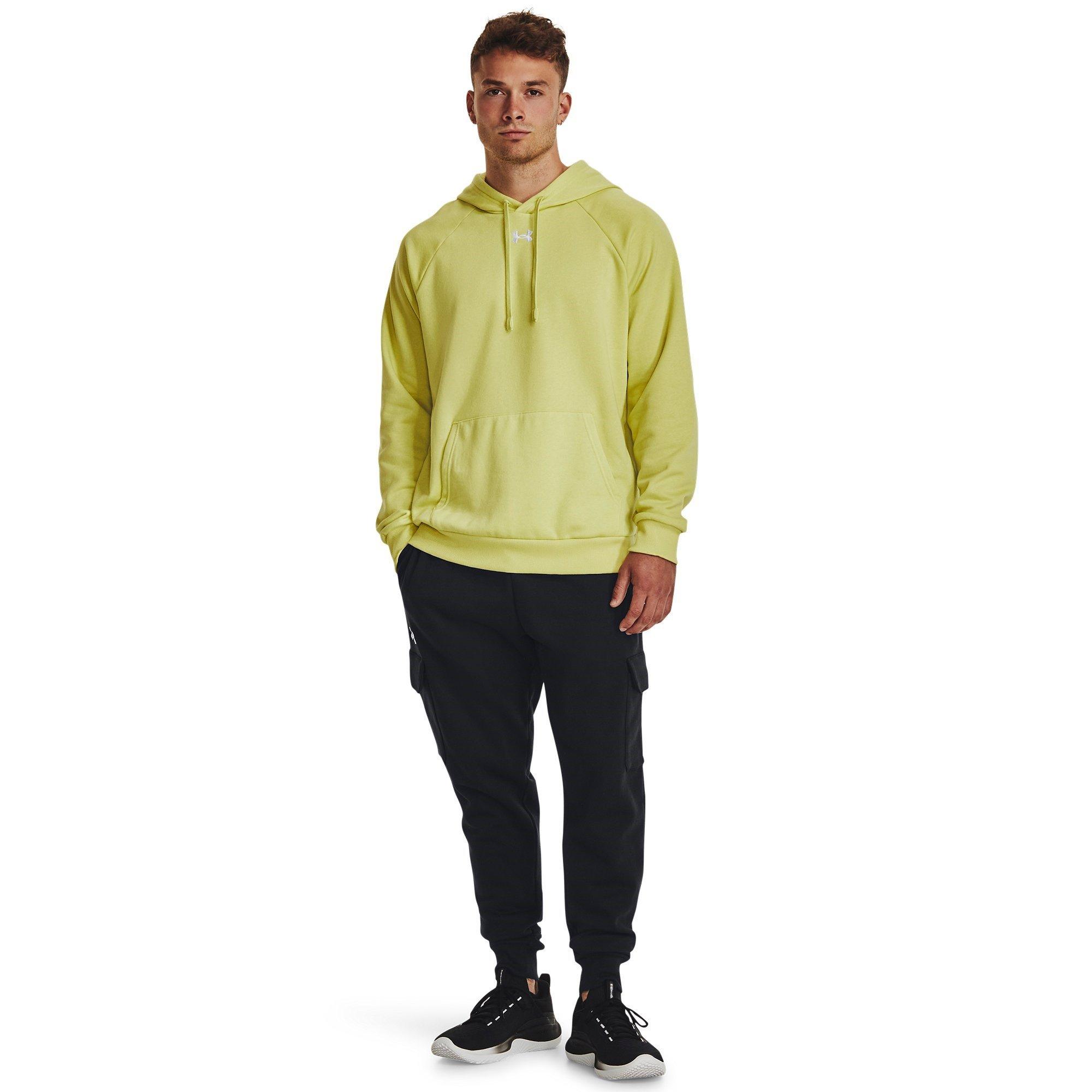 AMARELO LIMA/BRANCO - Under Armour - Rival Hoodie - 4