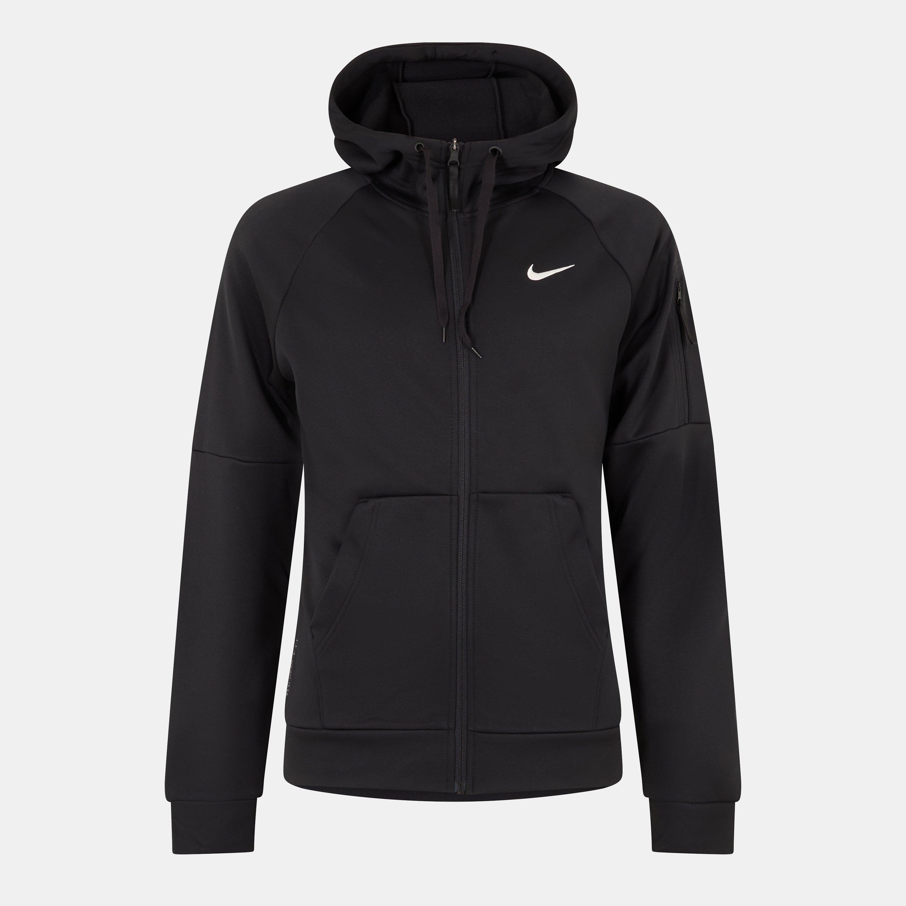 black zip up nike
